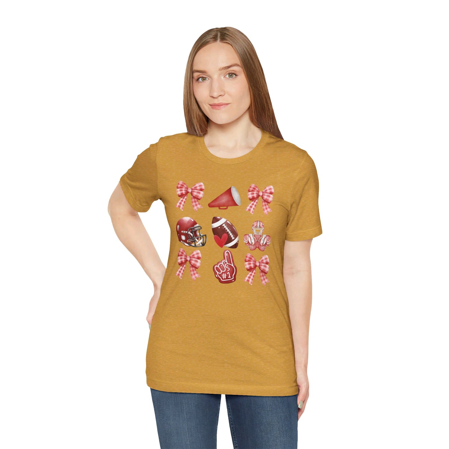 Football Coquette - Bella + Canvas Short Sleeve Tee
