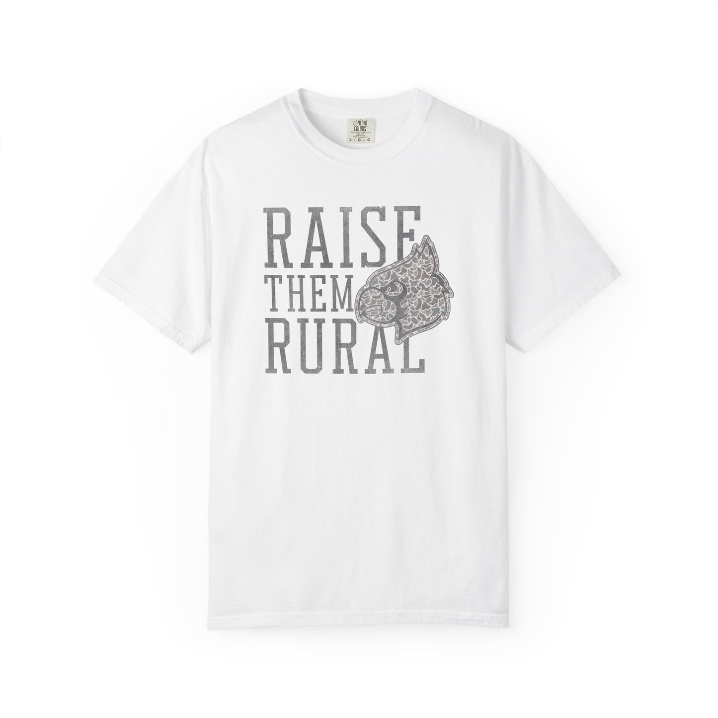 Old School Camo Raise them Rural Cardinal - Comfort Colors T Shirt