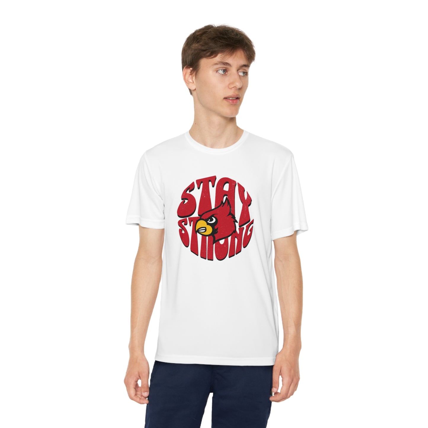 Stay Strong Cardinal - Youth Sport-Tek® Competitor™ Tee