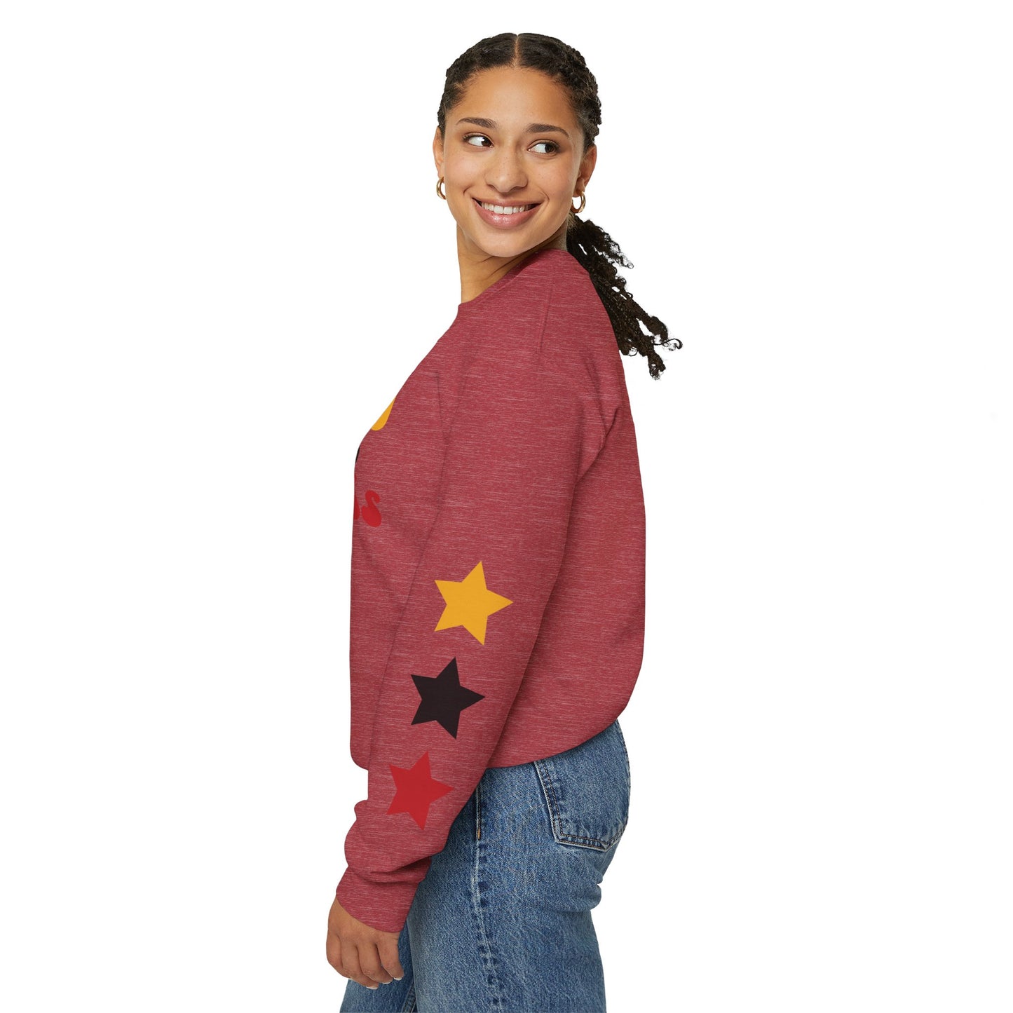 Harmony Grove Cardinals Star Sleeves - Unisex Heavy Blend™ Crewneck Sweatshirt