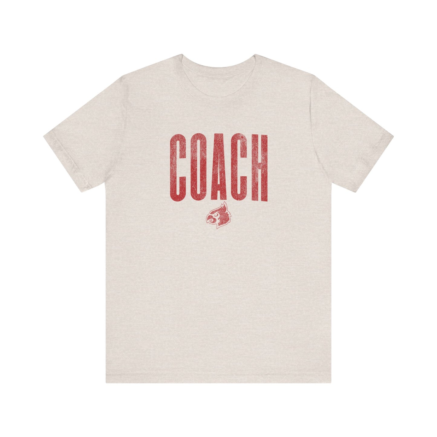 Vintage Cardinal Coach - Bella + Canvas Short Sleeve Tee