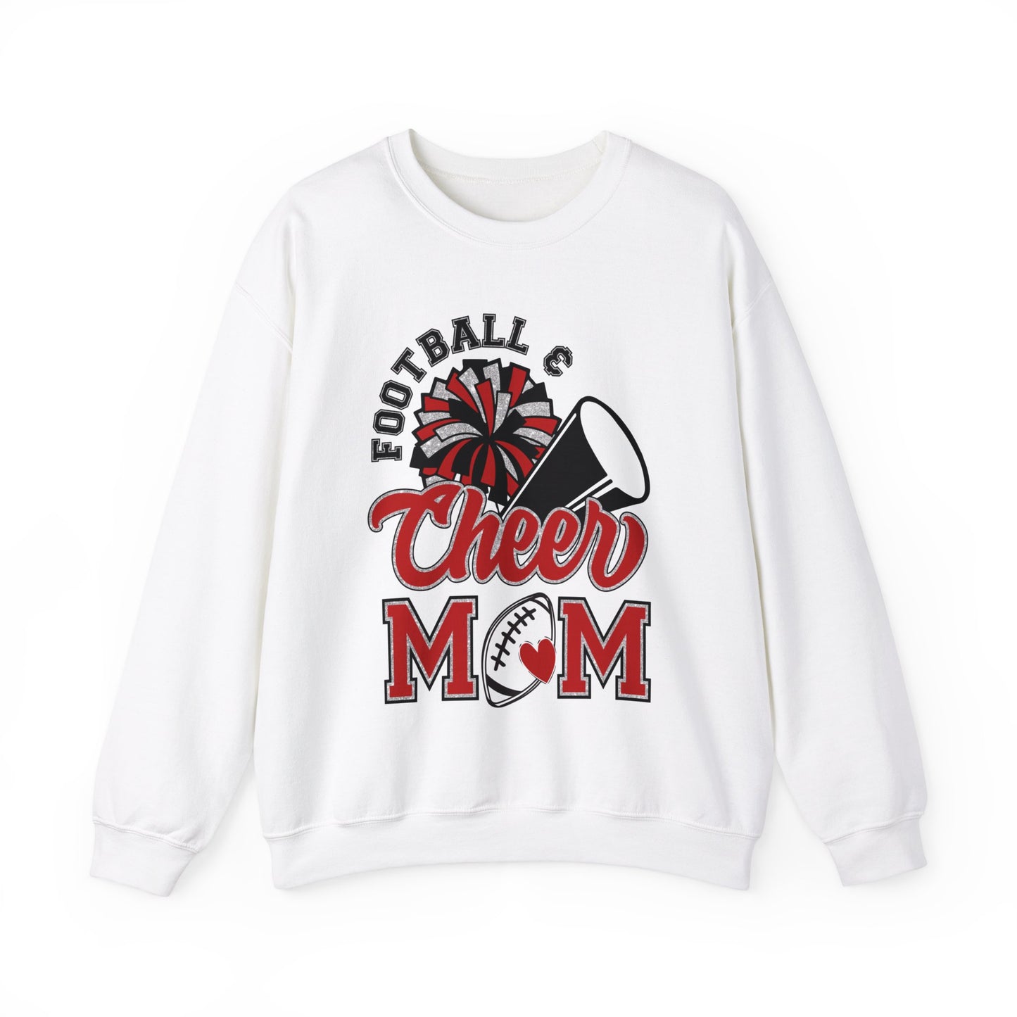 Football and Cheer Mom - Unisex Heavy Blend™ Crewneck Sweatshirt