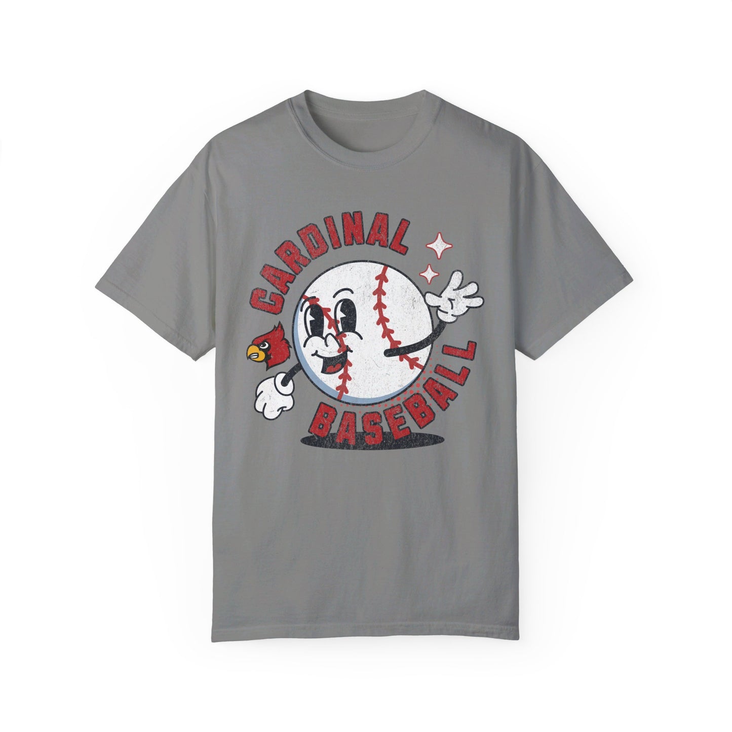 Retro Cardinal Baseball - Comfort Colors T-shirt