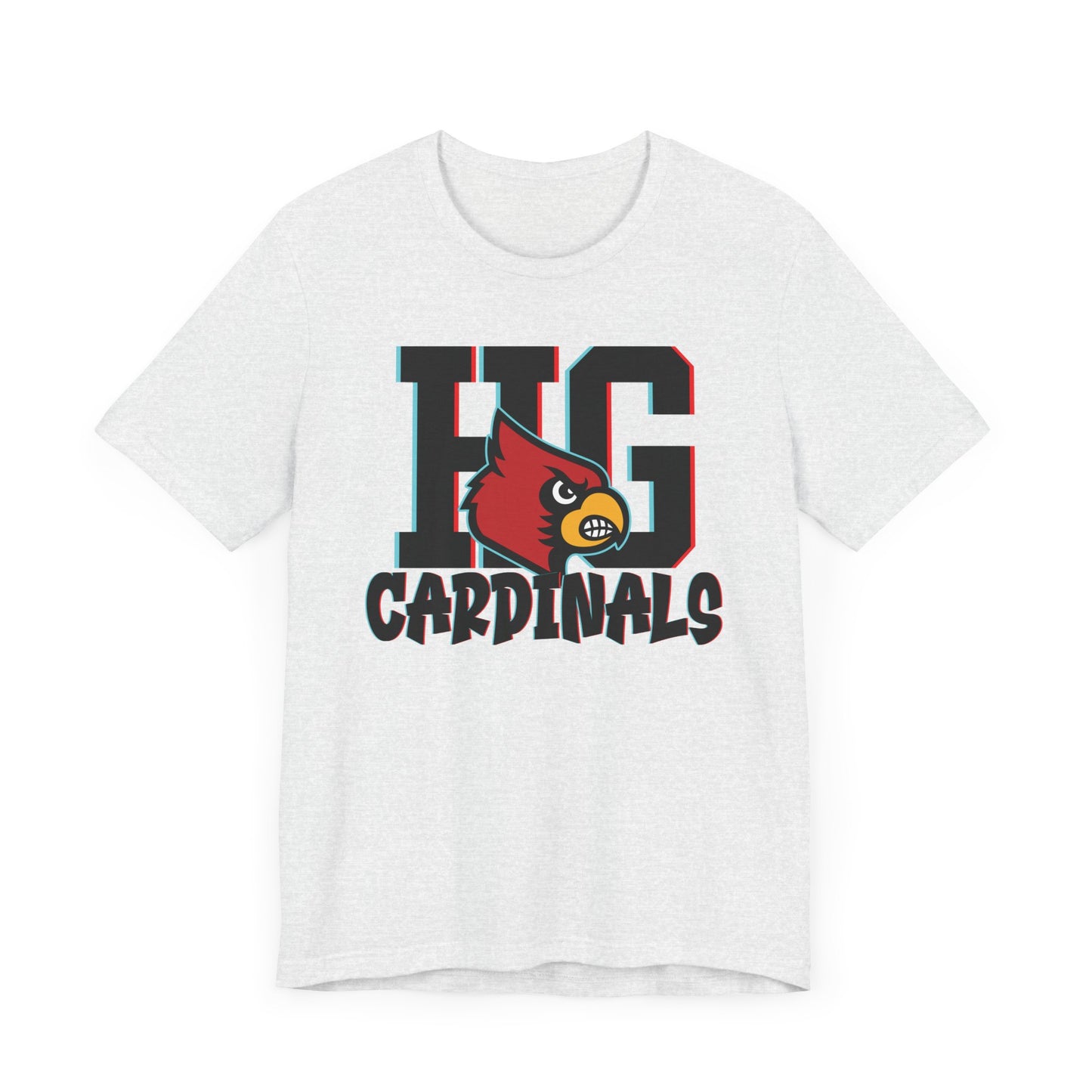 HG Cardinals 3D Shadow - Bella + Canvas Short Sleeve Tee