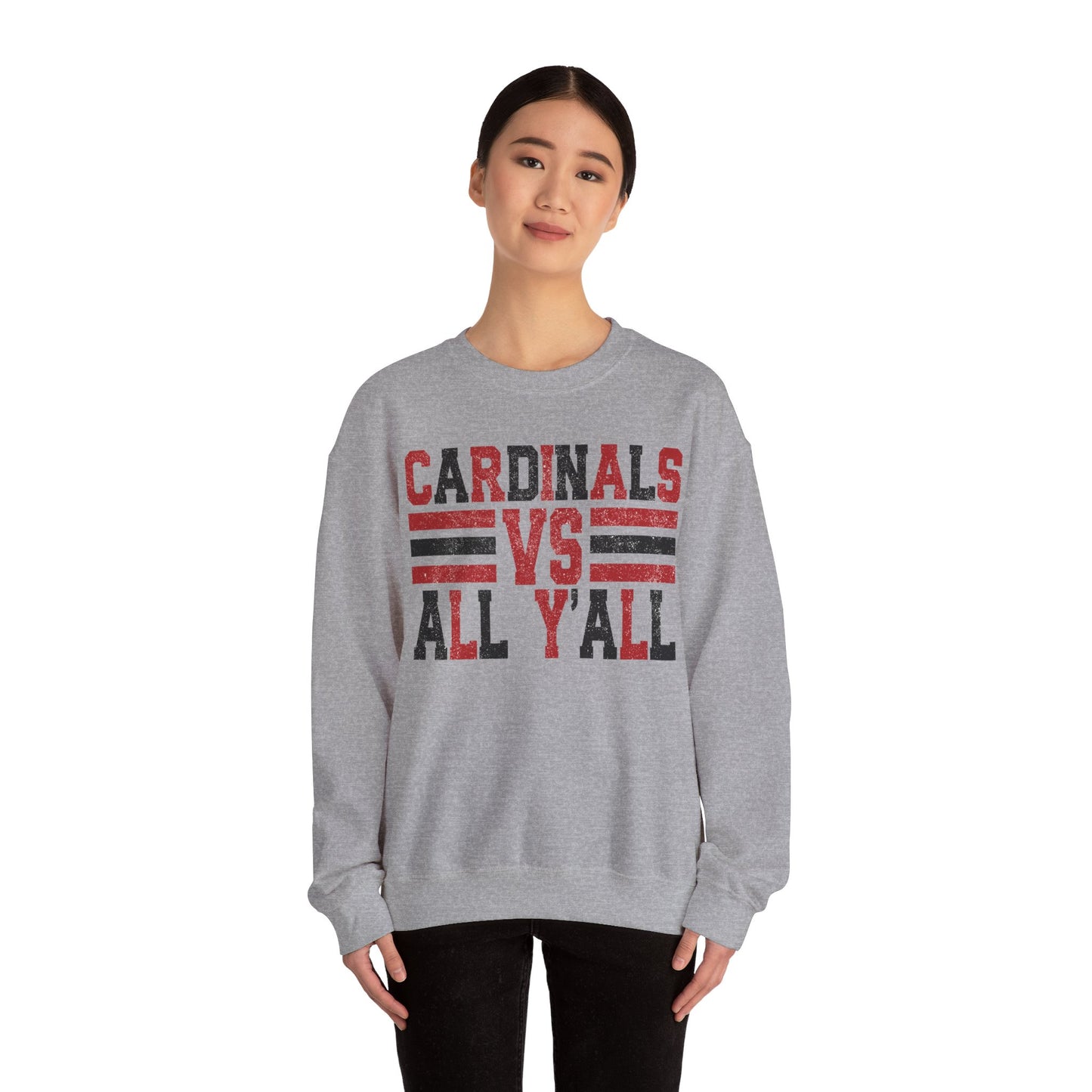 Cardinals VS All Y'all - Unisex Heavy Blend™ Crewneck Sweatshirt