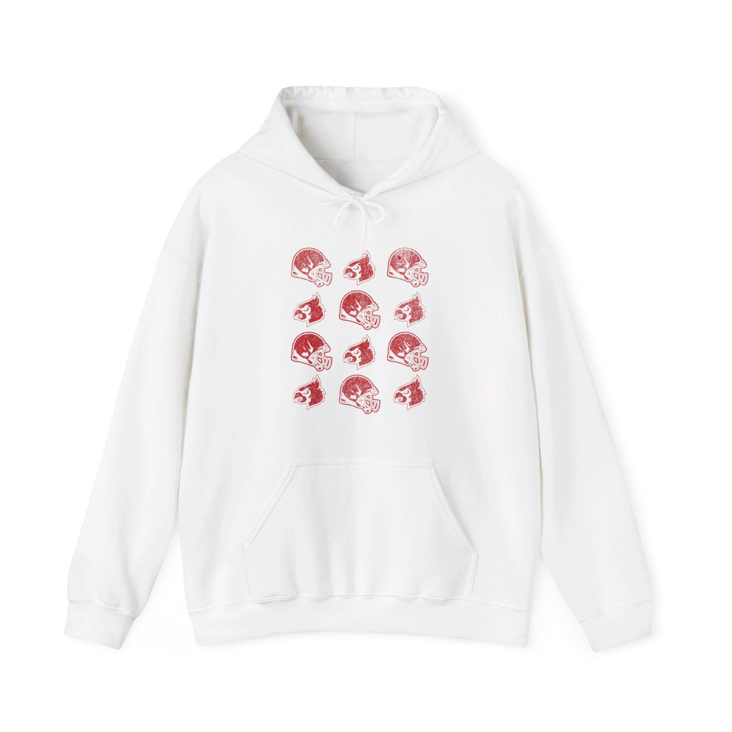 Vintage Helmets and Cardinals - Unisex Heavy Blend™ Hooded Sweatshirt