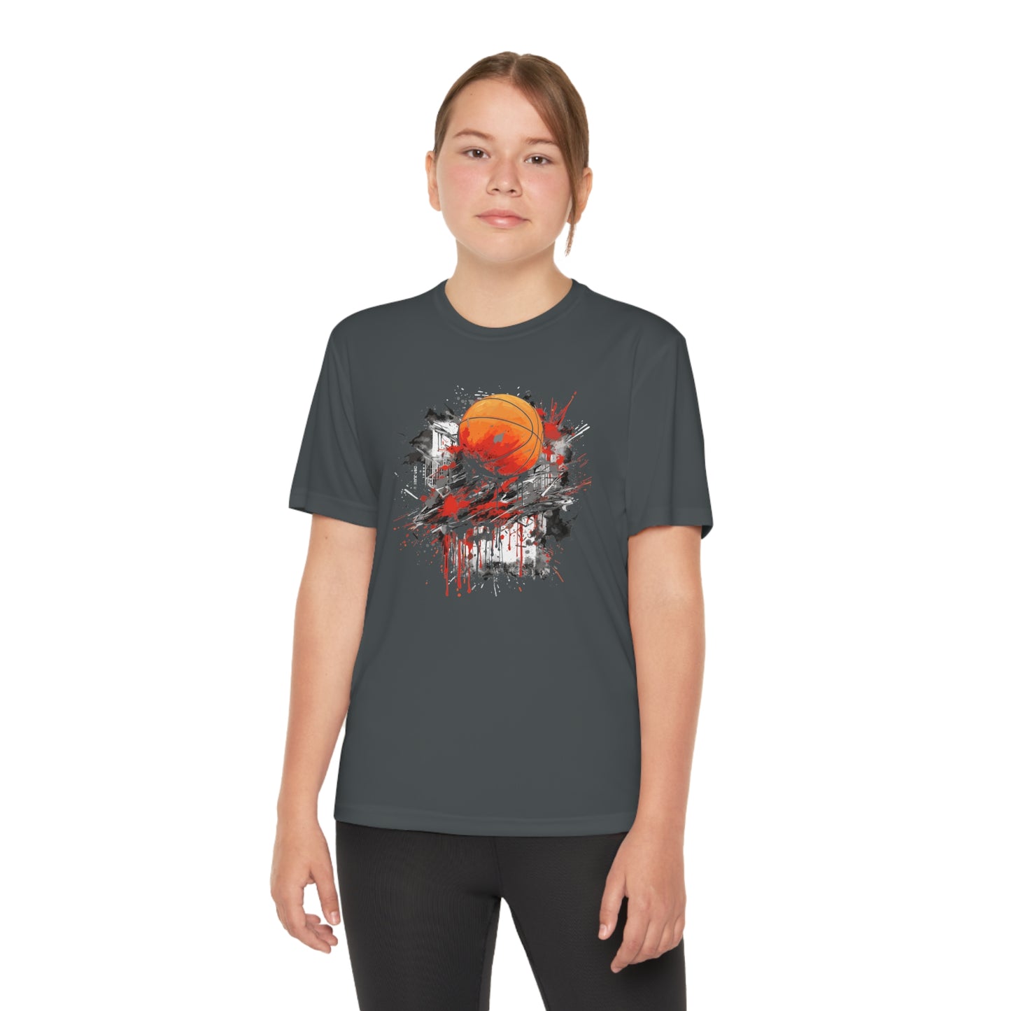 Basketball Graffiti - Youth Sport-Tek® Competitor™ Tee