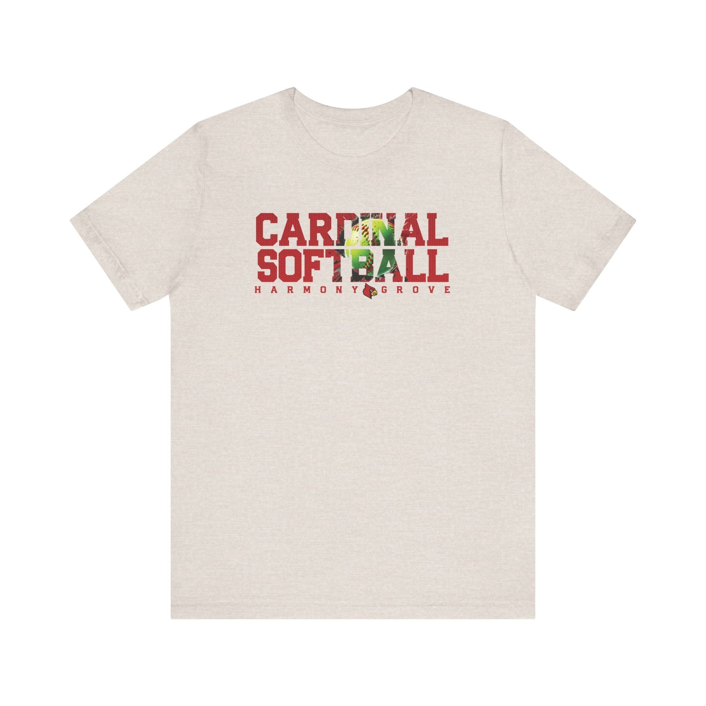 Cardinal Softball Harmony Grove - Bella + Canvas Short Sleeve Tee