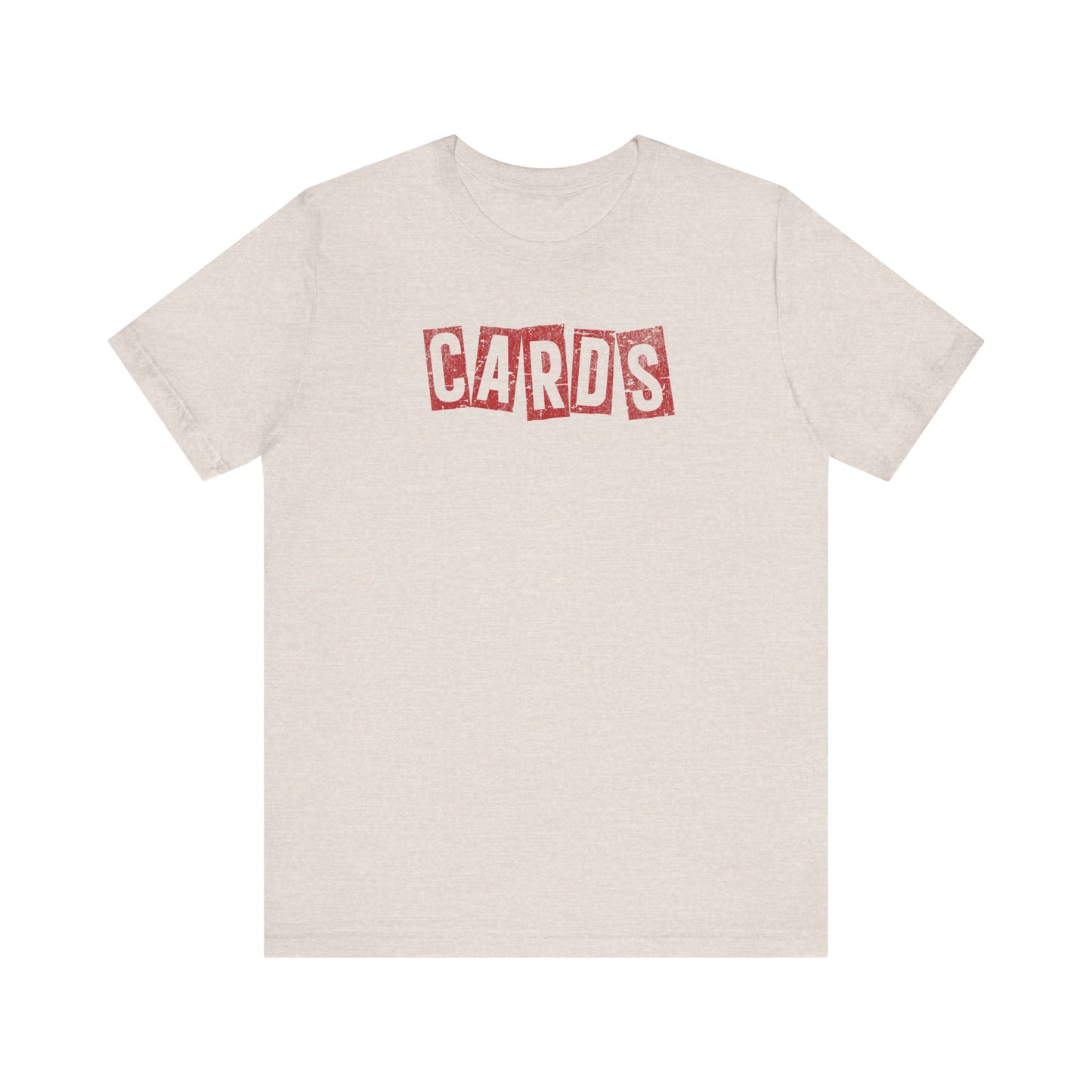 Vintage CARDS Block - Bella + Canvas Short Sleeve Tee