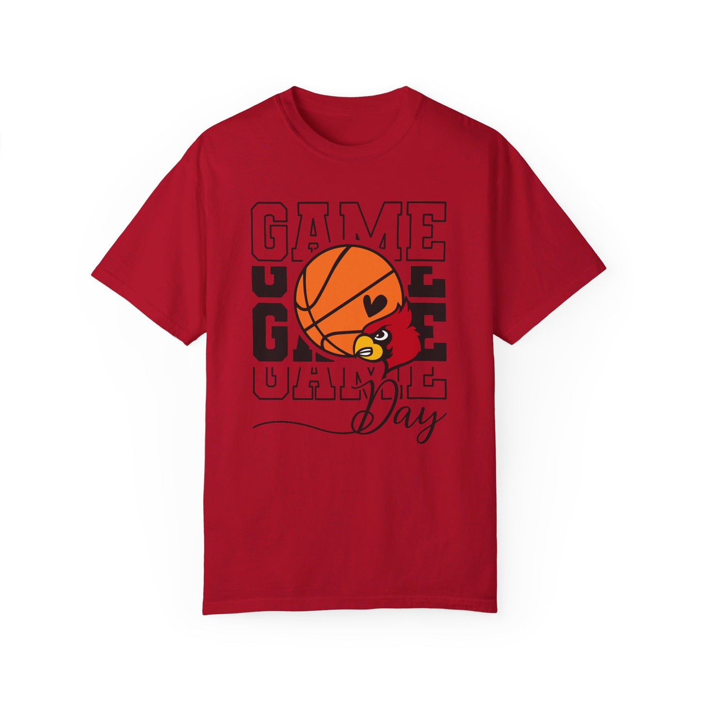 Cardinal Game Day Basketball - Comfort Colors T-shirt