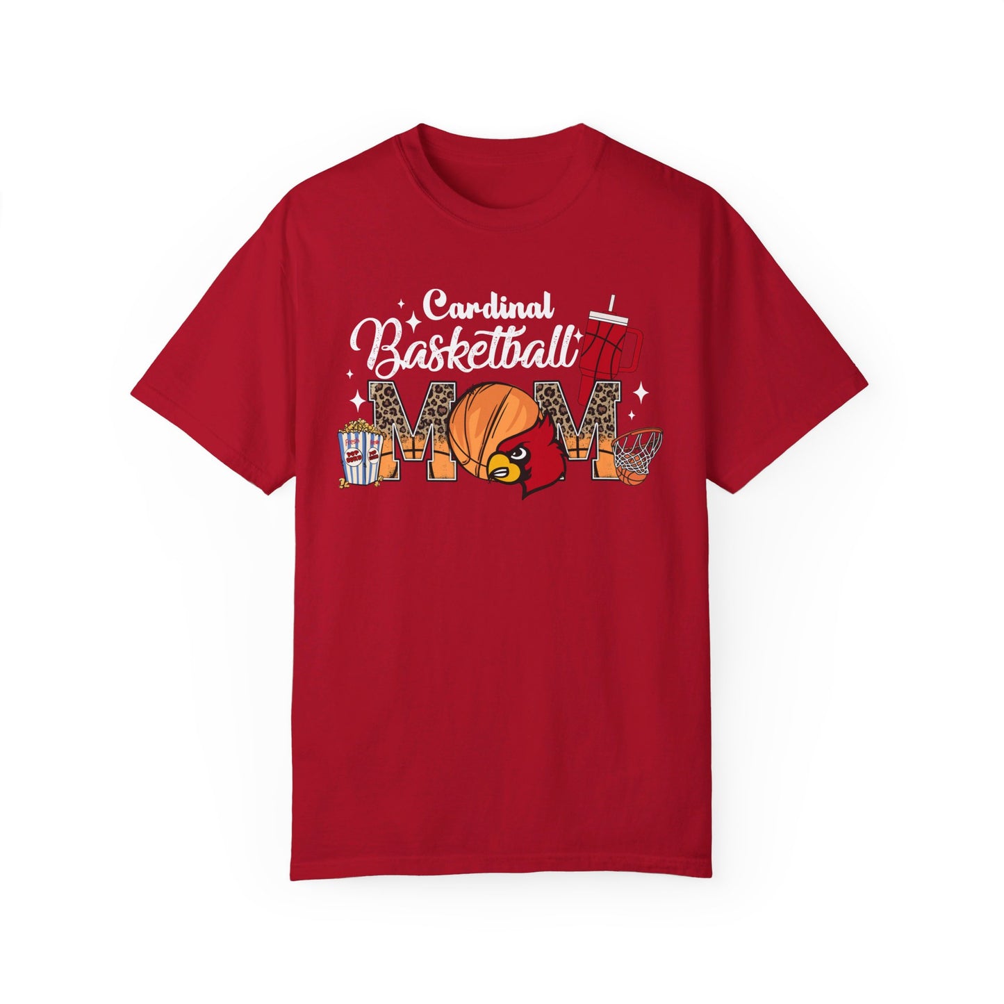 Cardinal Basketball Mom - Comfort Colors T-shirt