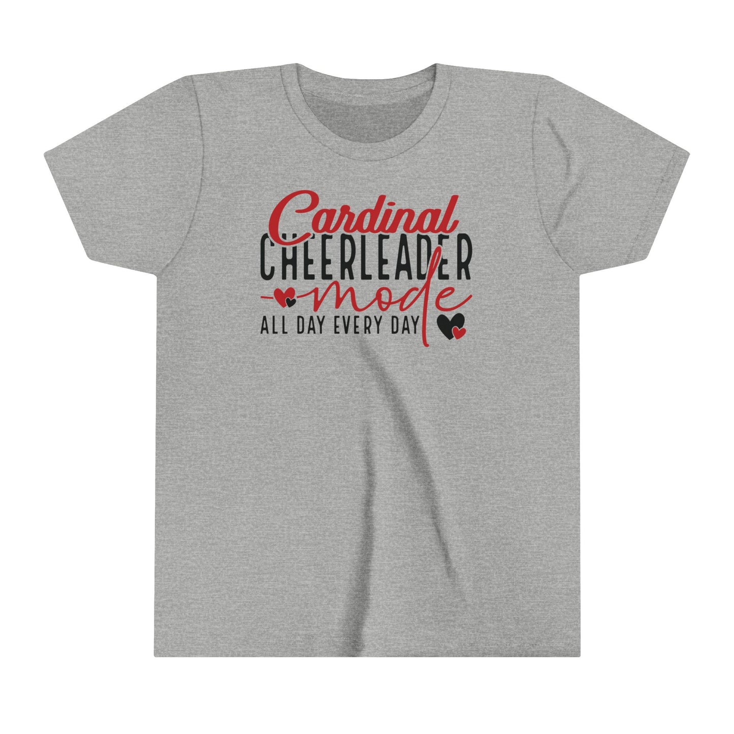 Cardinal Cheerleader Mode - Bella + Canvas Youth Tee