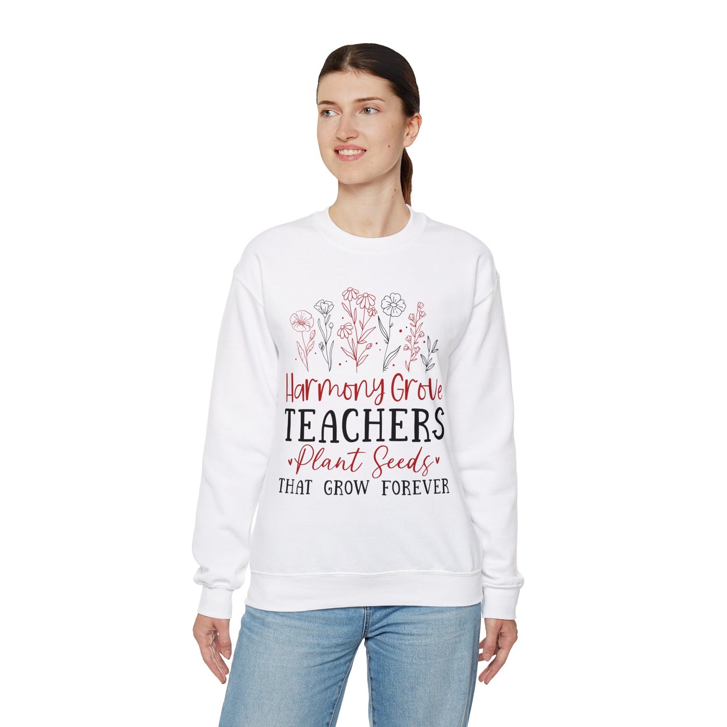 HG Teachers Plant Seeds that Grow Forever - Unisex Heavy Blend™ Crewneck Sweatshirt