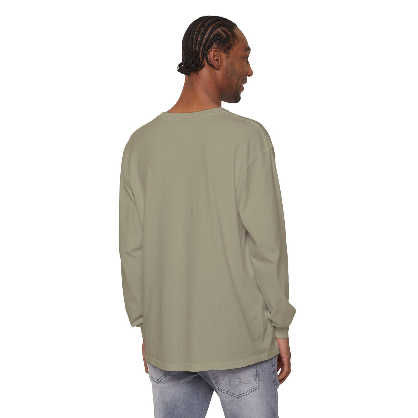 Old School Camo Cardinal Inset - Comfort Colors Long Sleeve T-Shirt