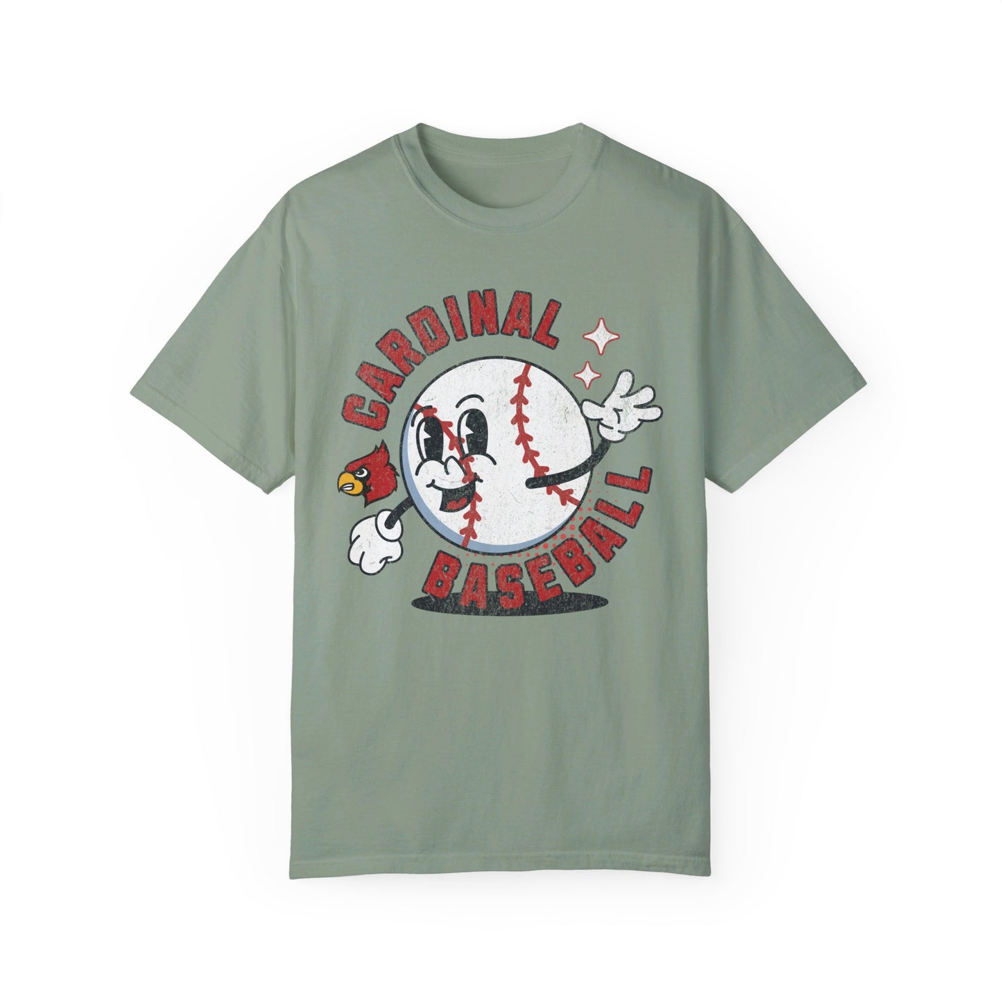 Retro Cardinal Baseball - Comfort Colors T-shirt