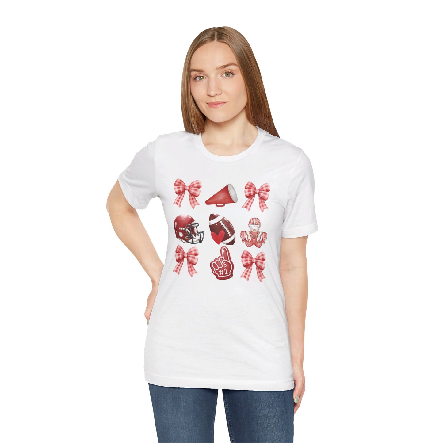 Football Coquette - Bella + Canvas Short Sleeve Tee