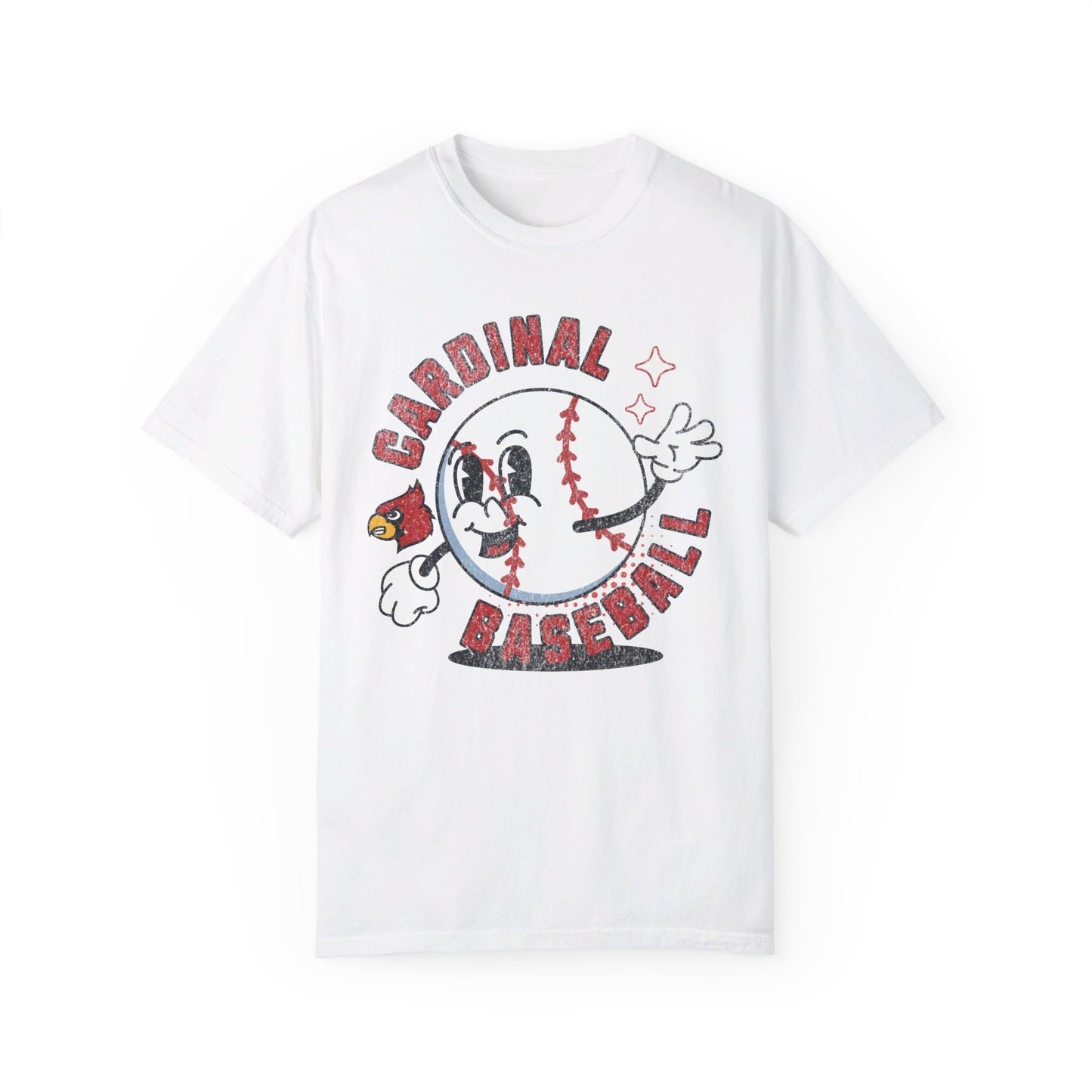 Retro Cardinal Baseball - Comfort Colors T-shirt