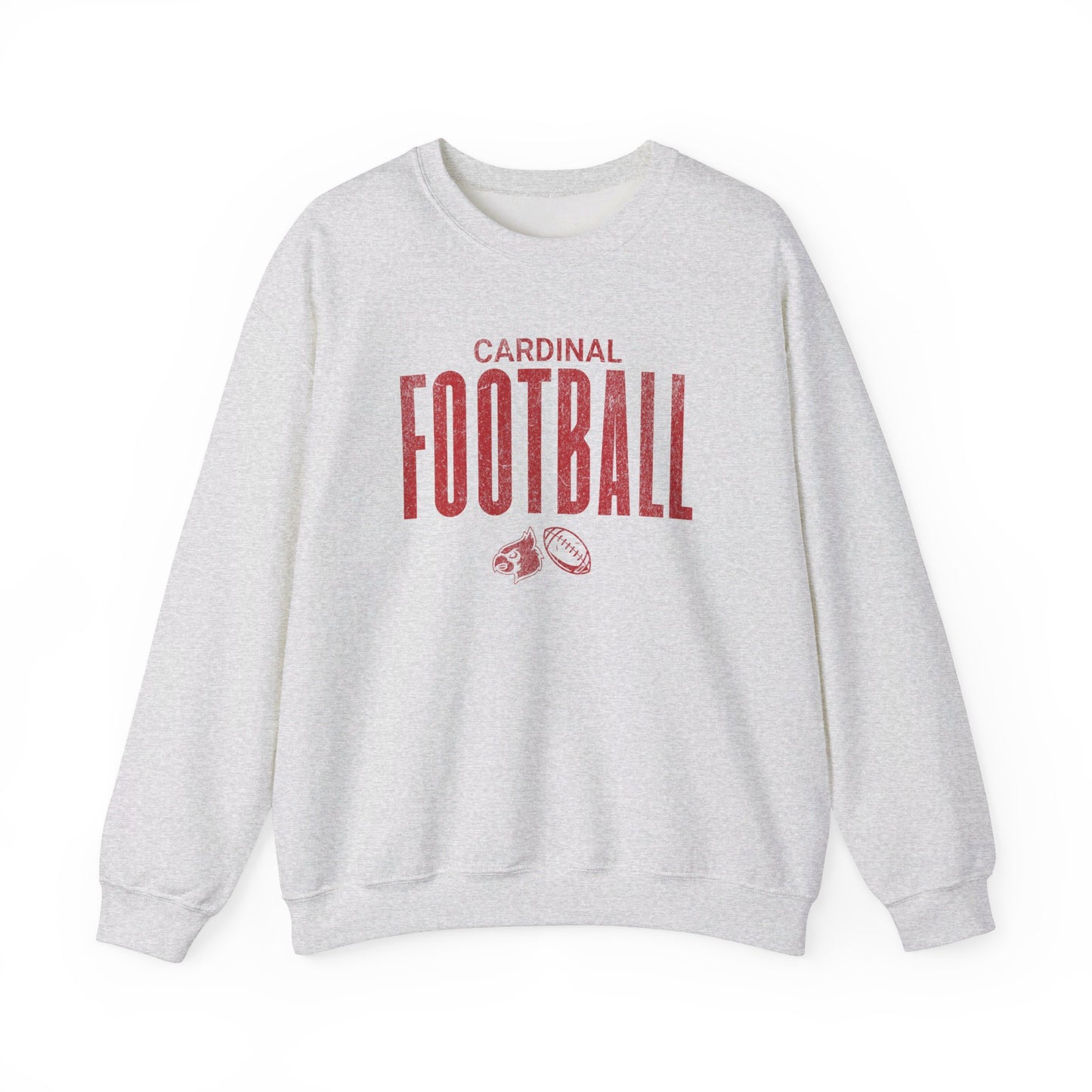 Vintage Cardinal Football - Unisex Heavy Blend™ Crewneck Sweatshirt