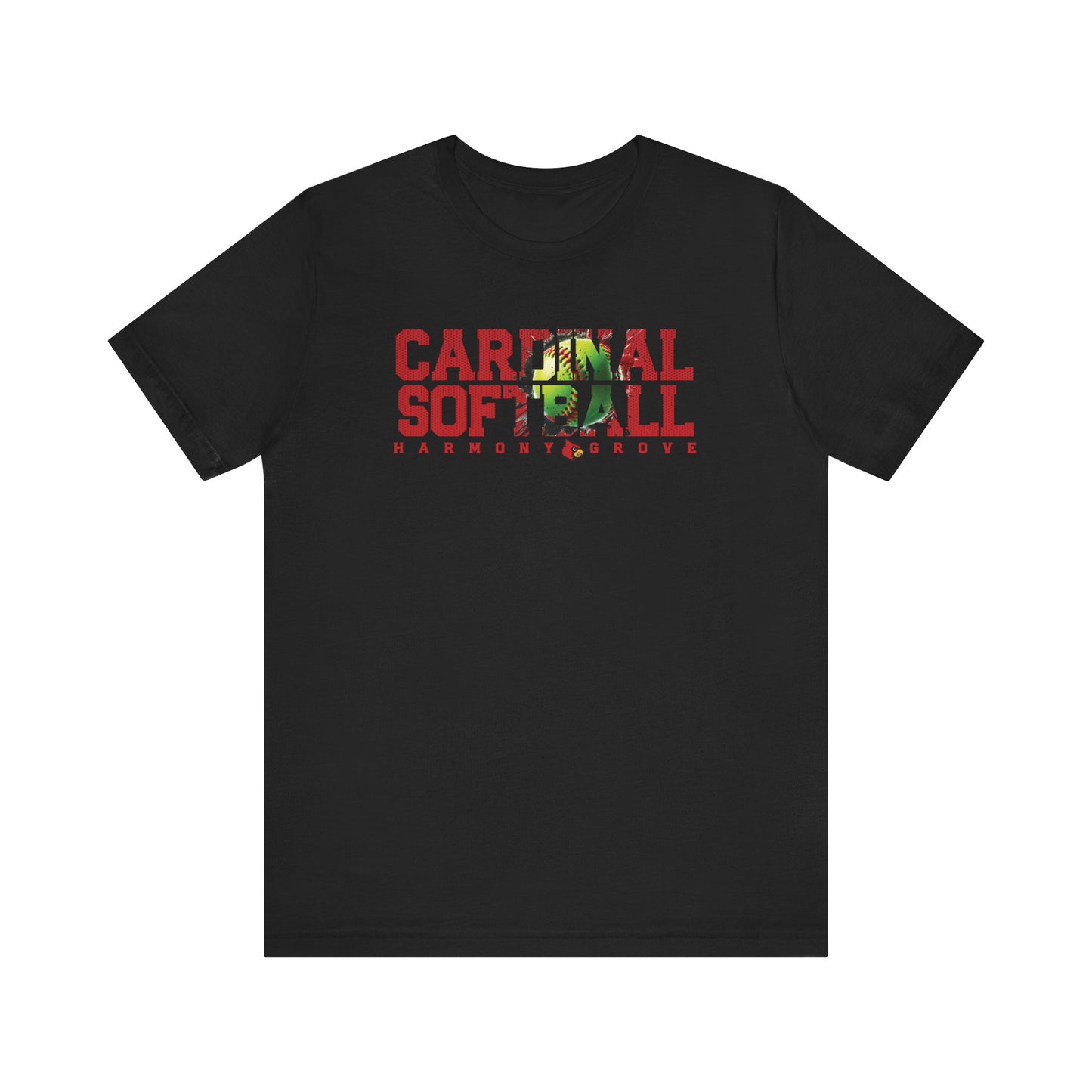 Cardinal Softball Harmony Grove - Bella + Canvas Short Sleeve Tee