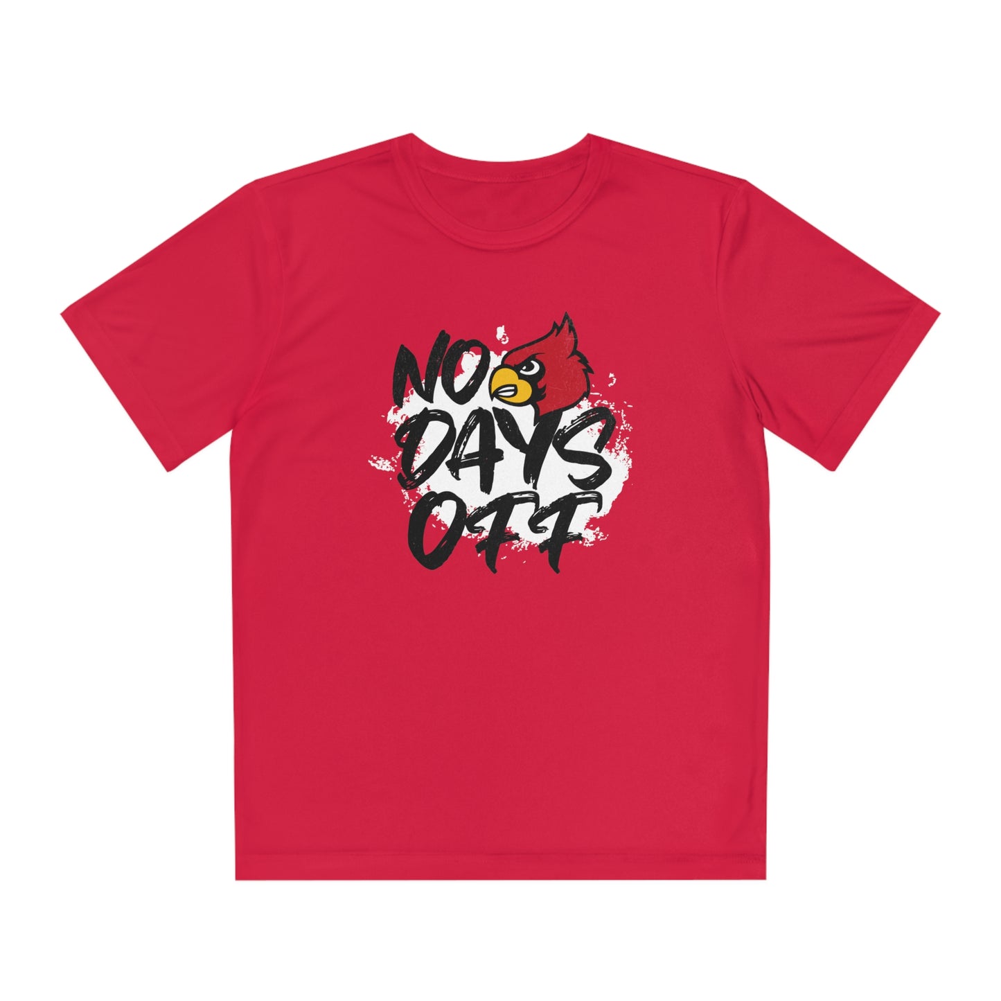 No Days Off Cardinal - Youth Sport-Tek® Competitor™ Tee