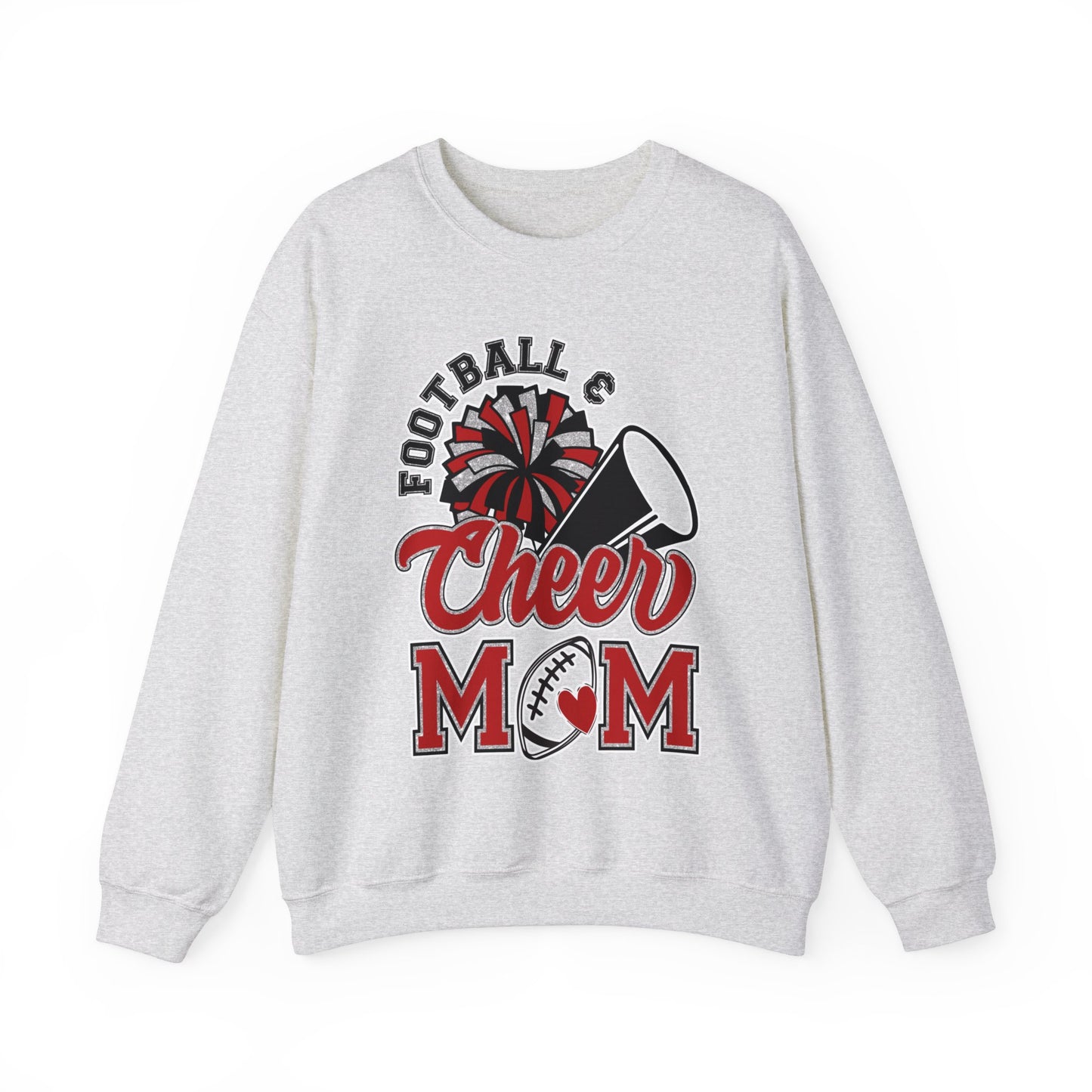 Football and Cheer Mom - Unisex Heavy Blend™ Crewneck Sweatshirt