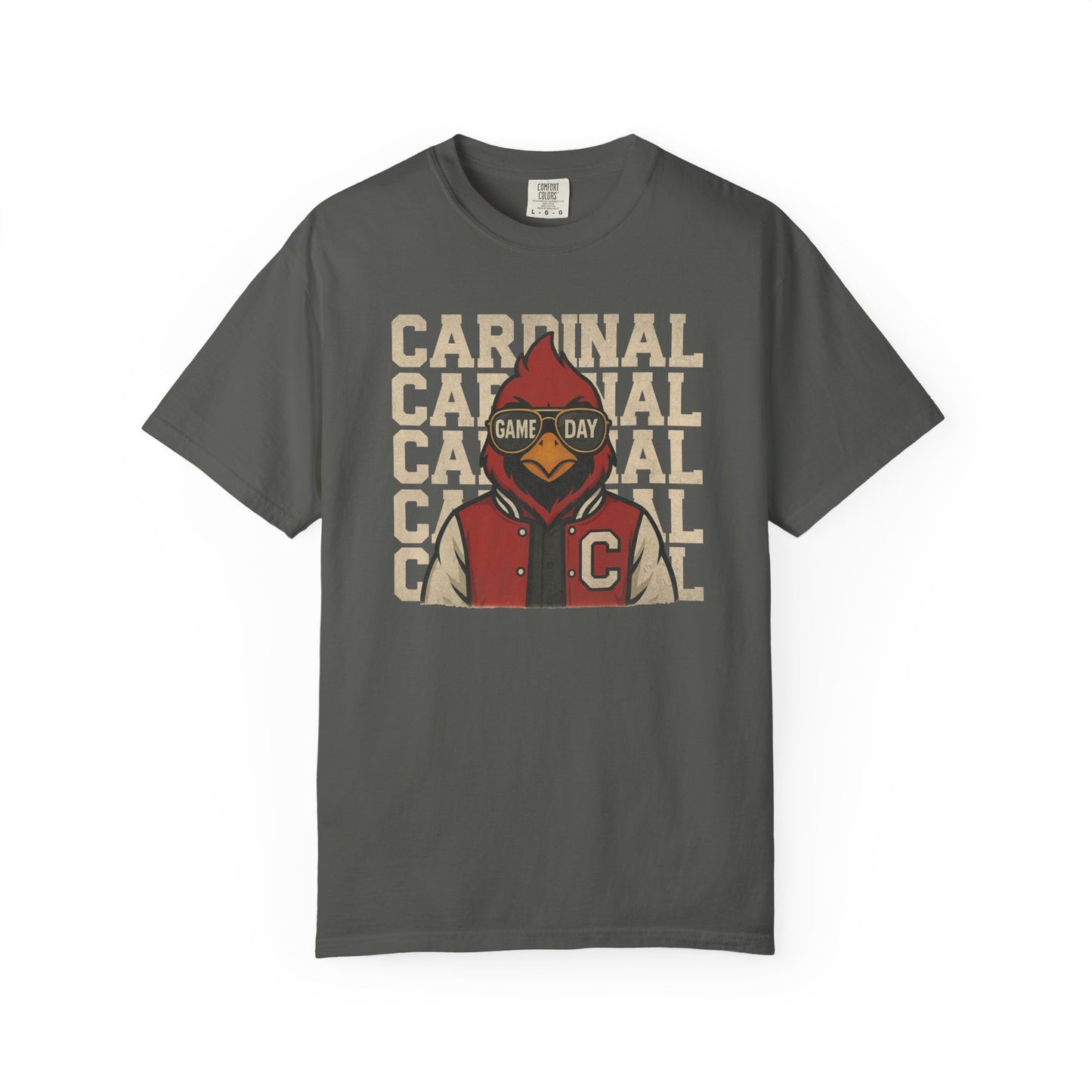 Cardinal Game Day Distressed - Comfort Colors T Shirt