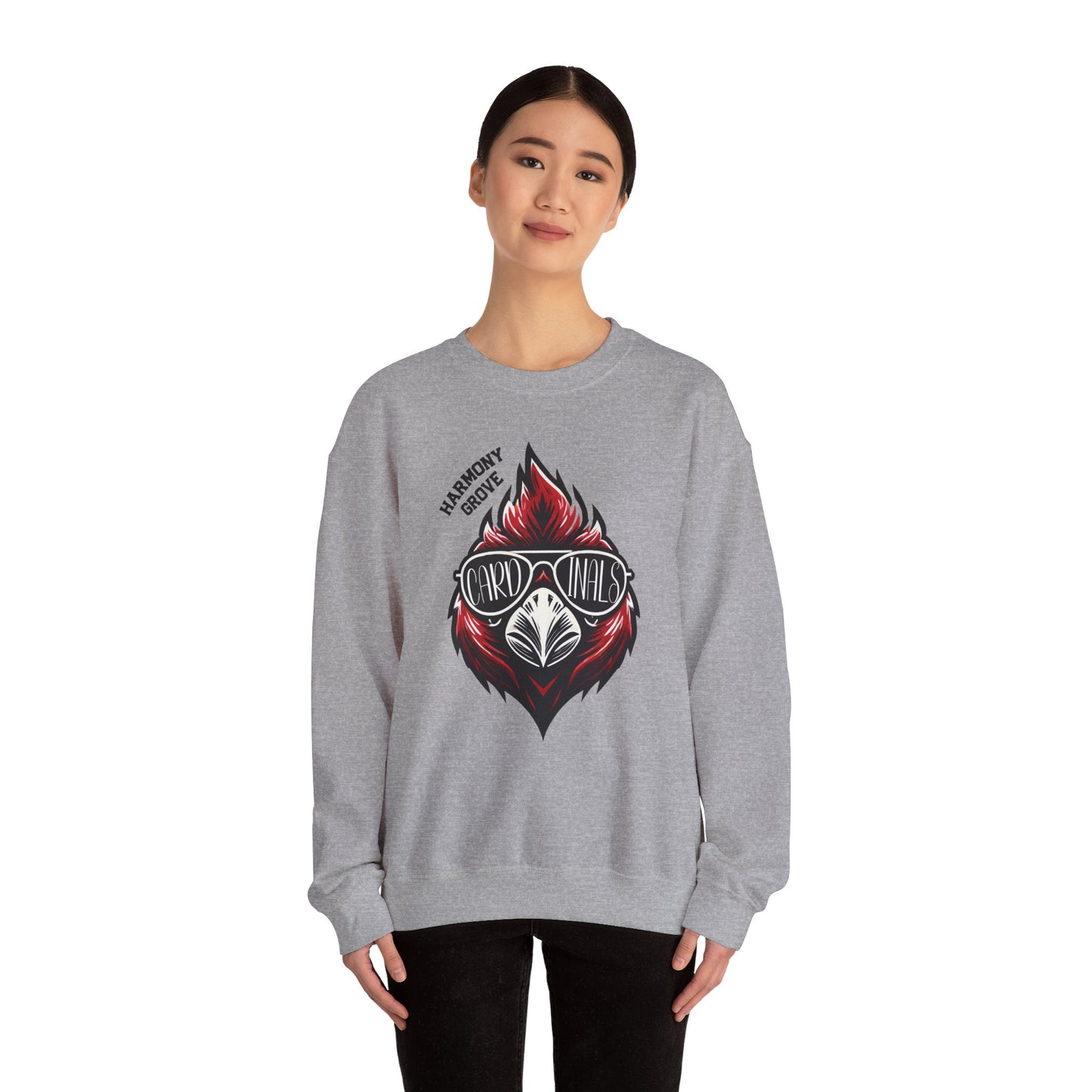 HG Cardinal with Sunglasses - Unisex Heavy Blend™ Crewneck Sweatshirt