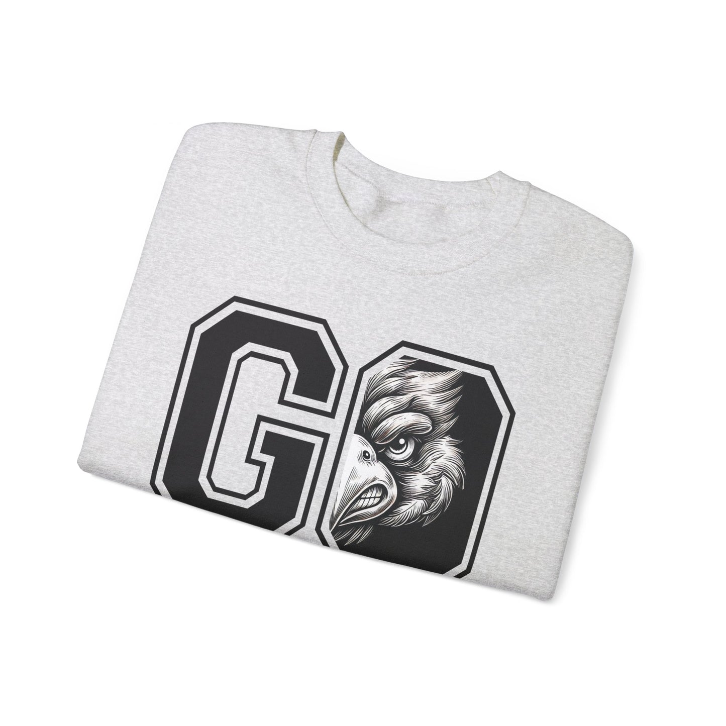 Go Cardinals Black and White - Unisex Heavy Blend™ Crewneck Sweatshirt