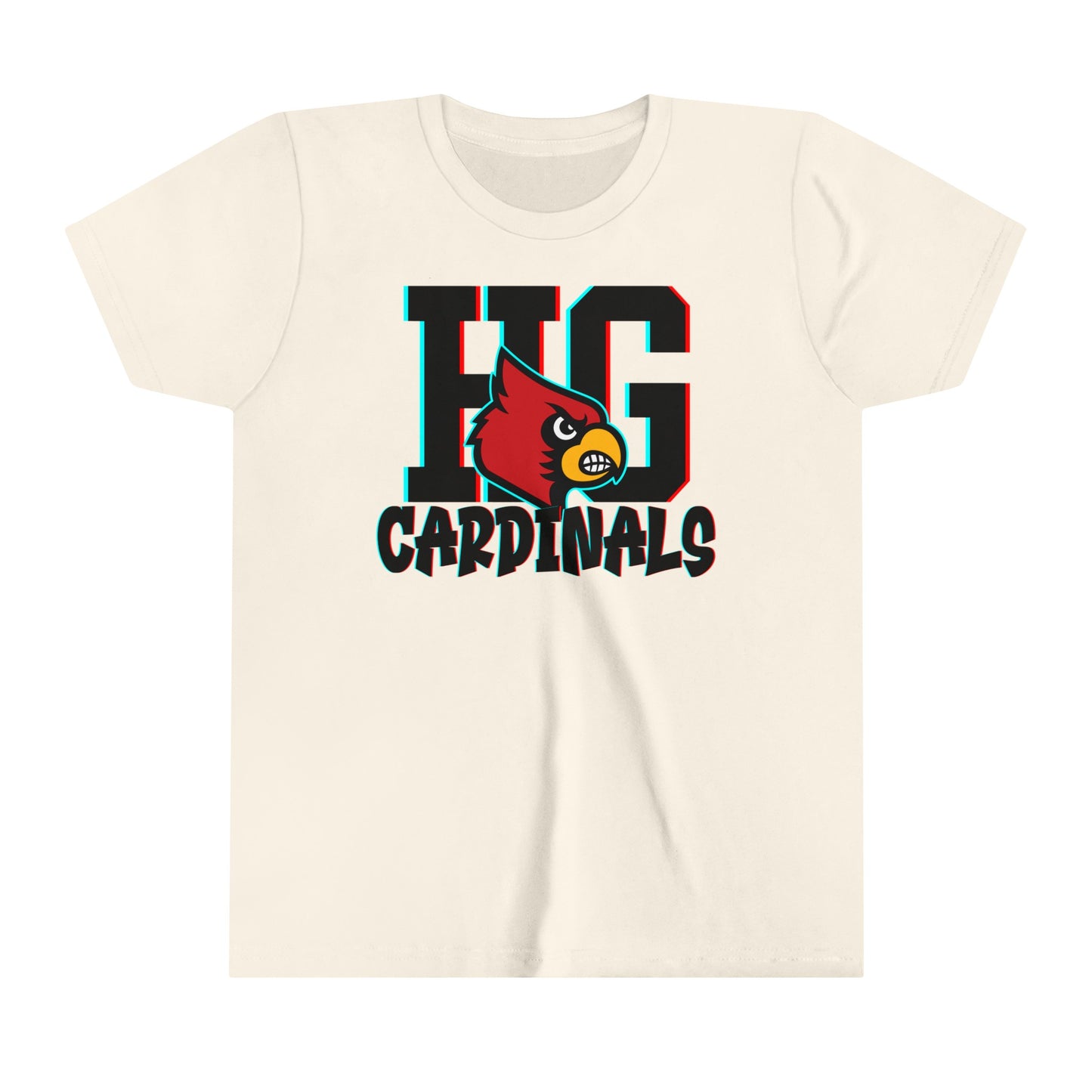 HG Cardinals 3D Shadow - Bella + Canvas Youth Tee