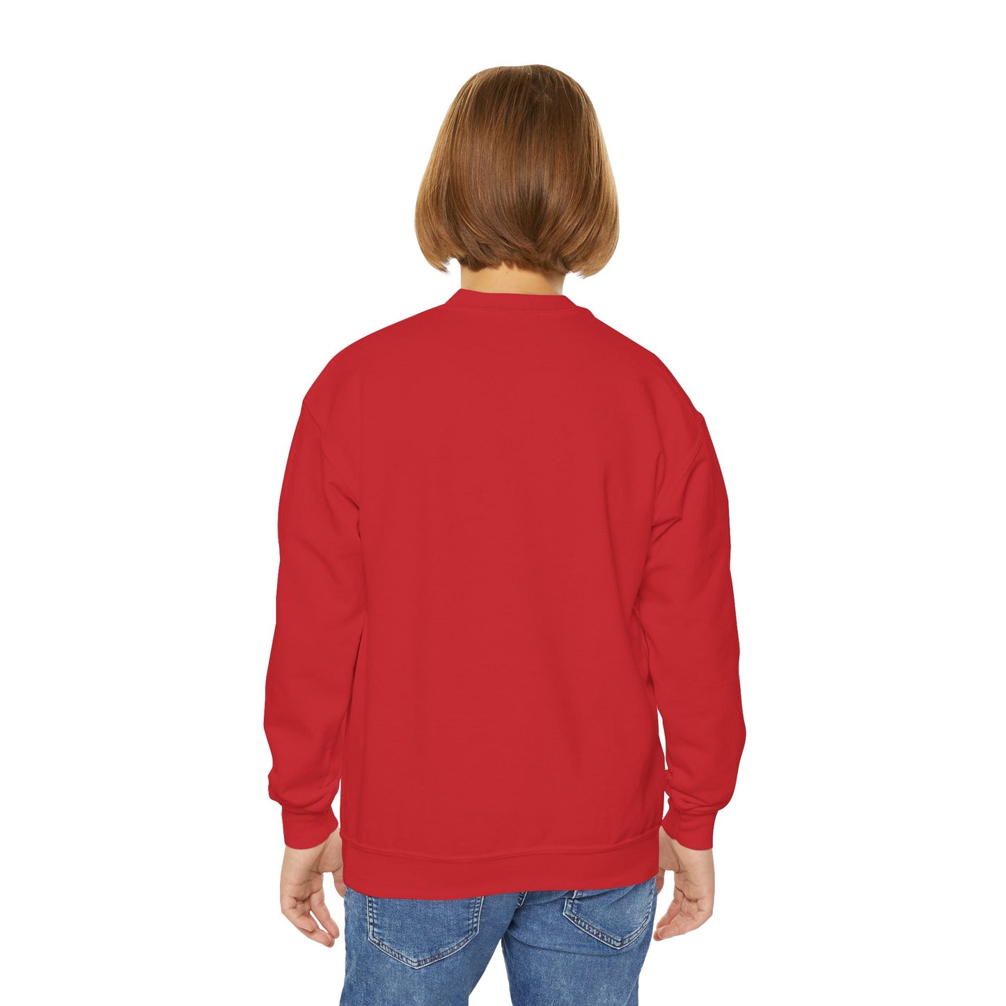 Vintage Cardinal Football - Youth Crew Sweatshirt