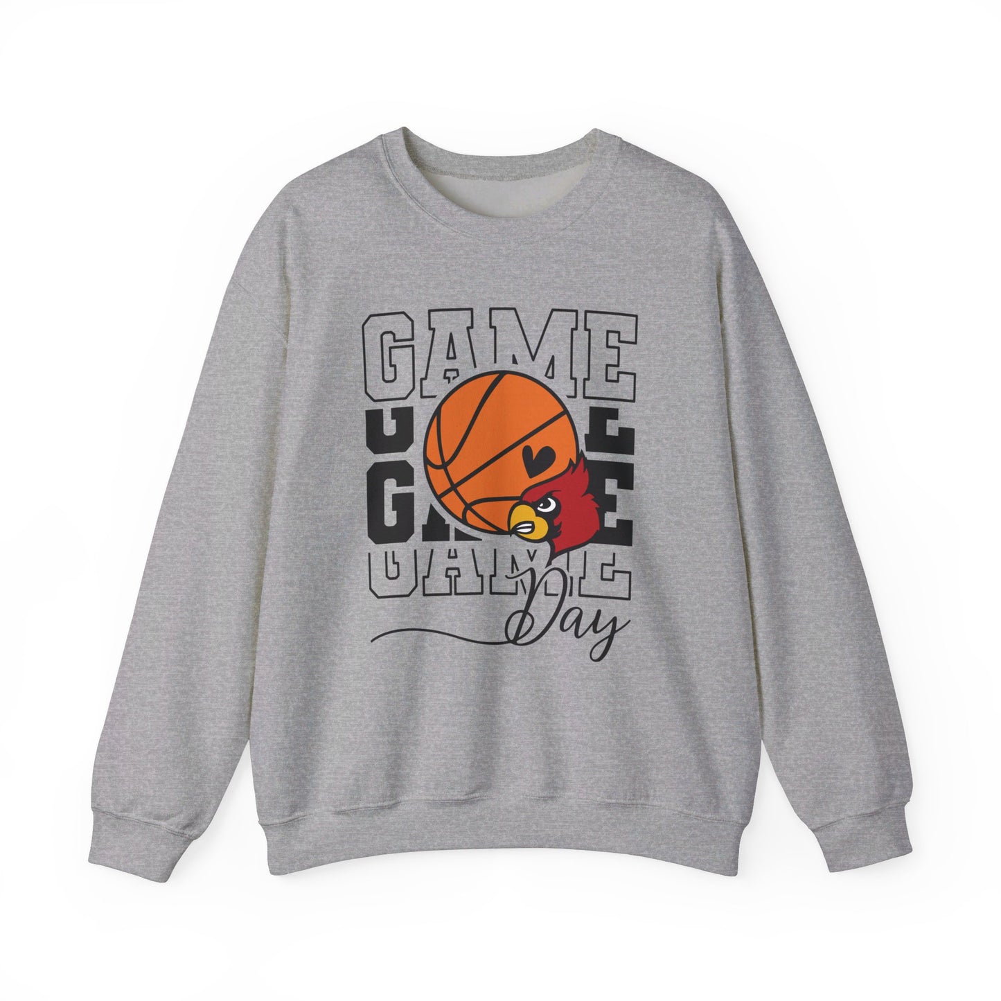Cardinal Game Day Basketball - Unisex Heavy Blend™ Crewneck Sweatshirt