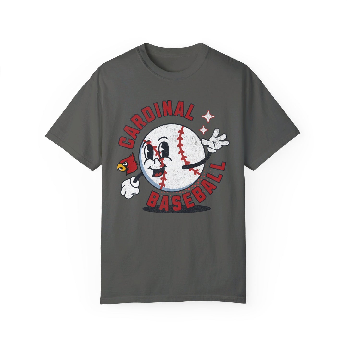 Retro Cardinal Baseball - Comfort Colors T-shirt