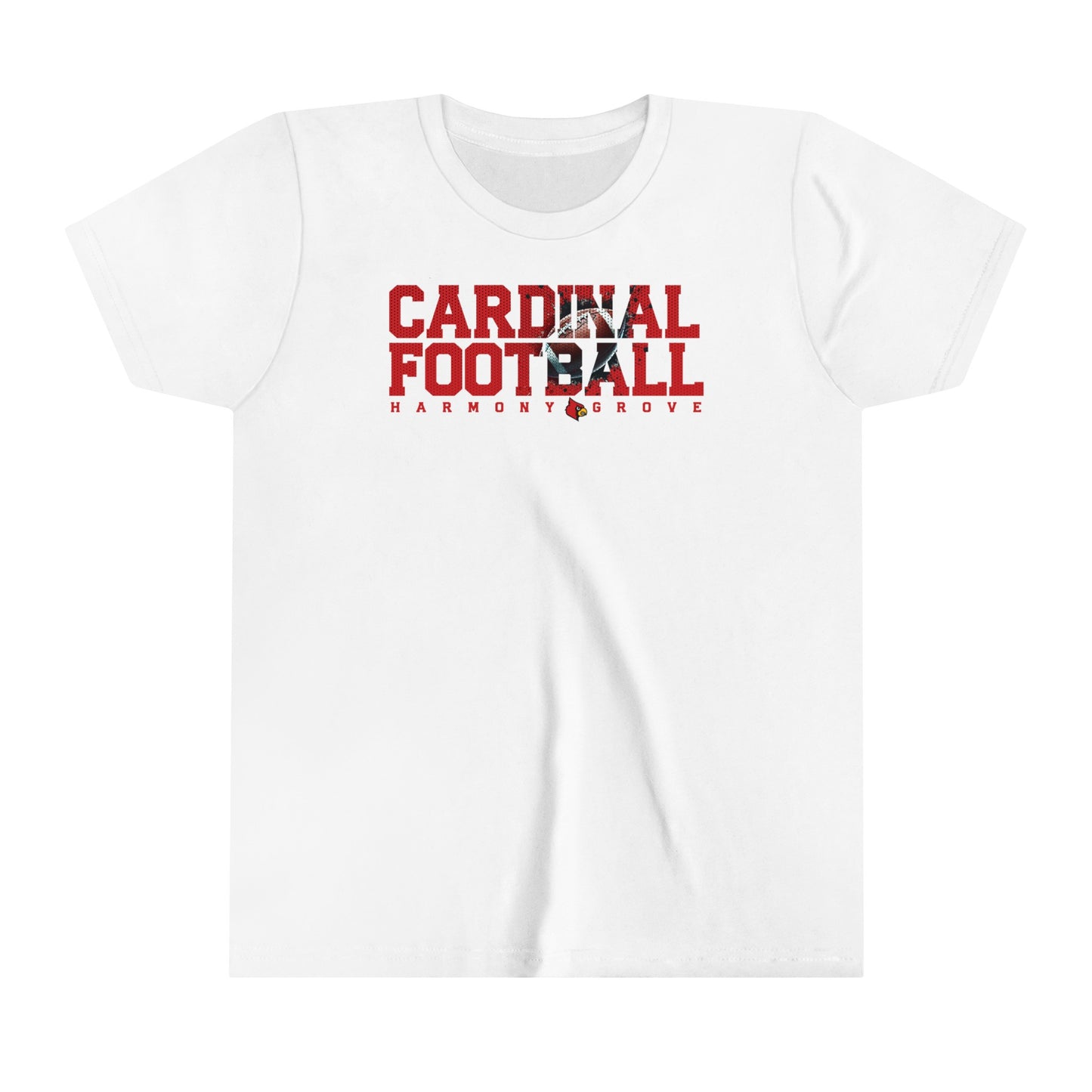 Cardinal Football - Bella + Canvas Youth Tee