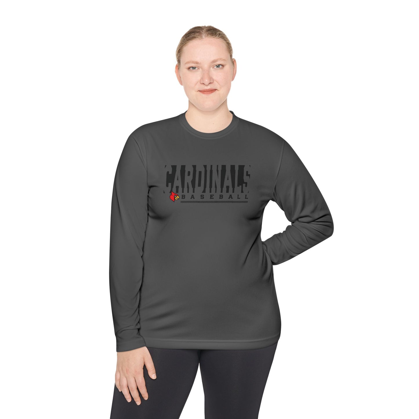 Cardinals Baseball Inset - Dryfit Long Sleeve Tee