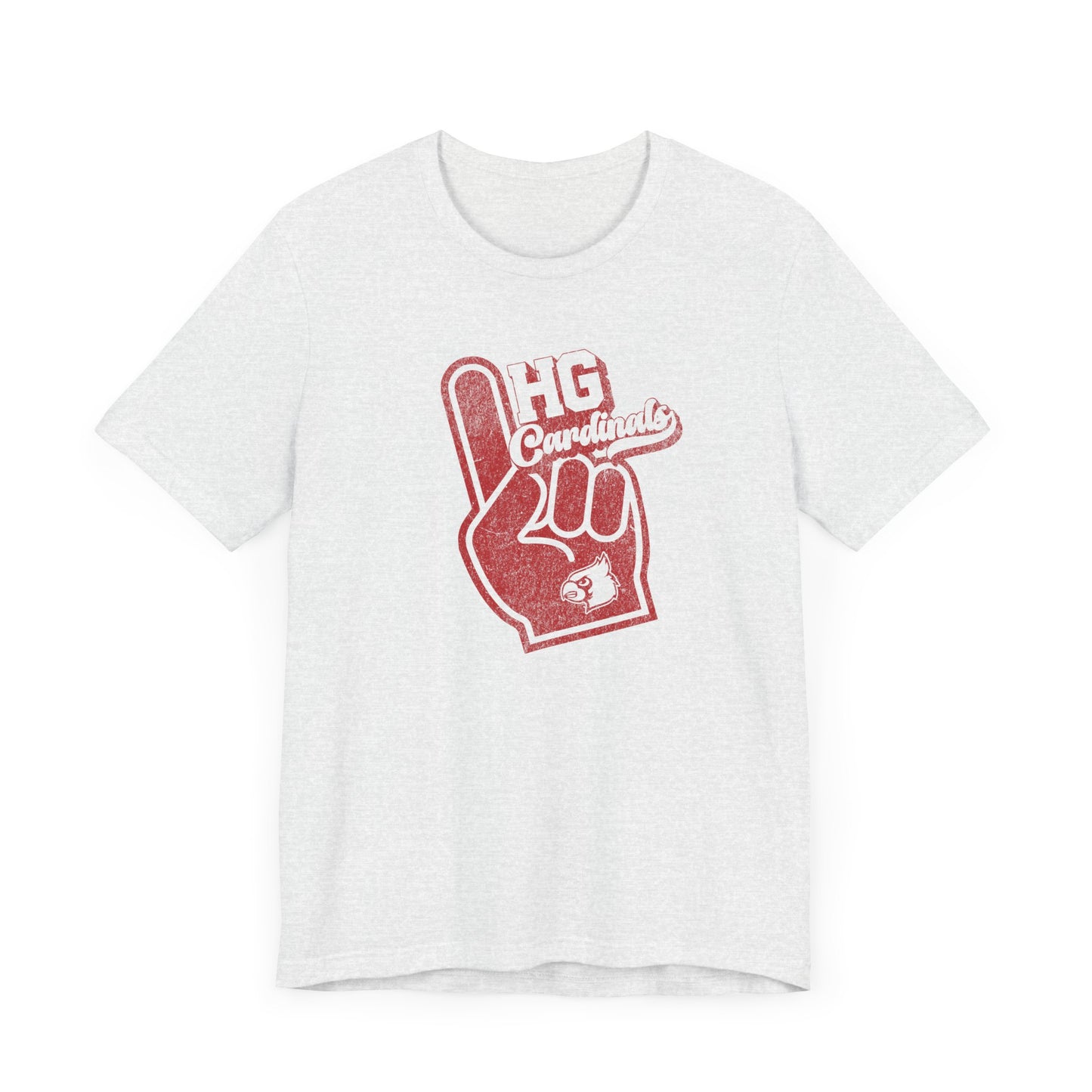 Vintage Foam Finger HG Cardinals - Bella + Canvas Short Sleeve Tee