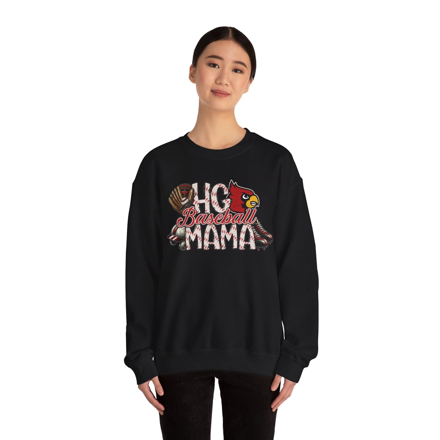 HG Baseball Mama - Unisex Heavy Blend™ Crewneck Sweatshirt