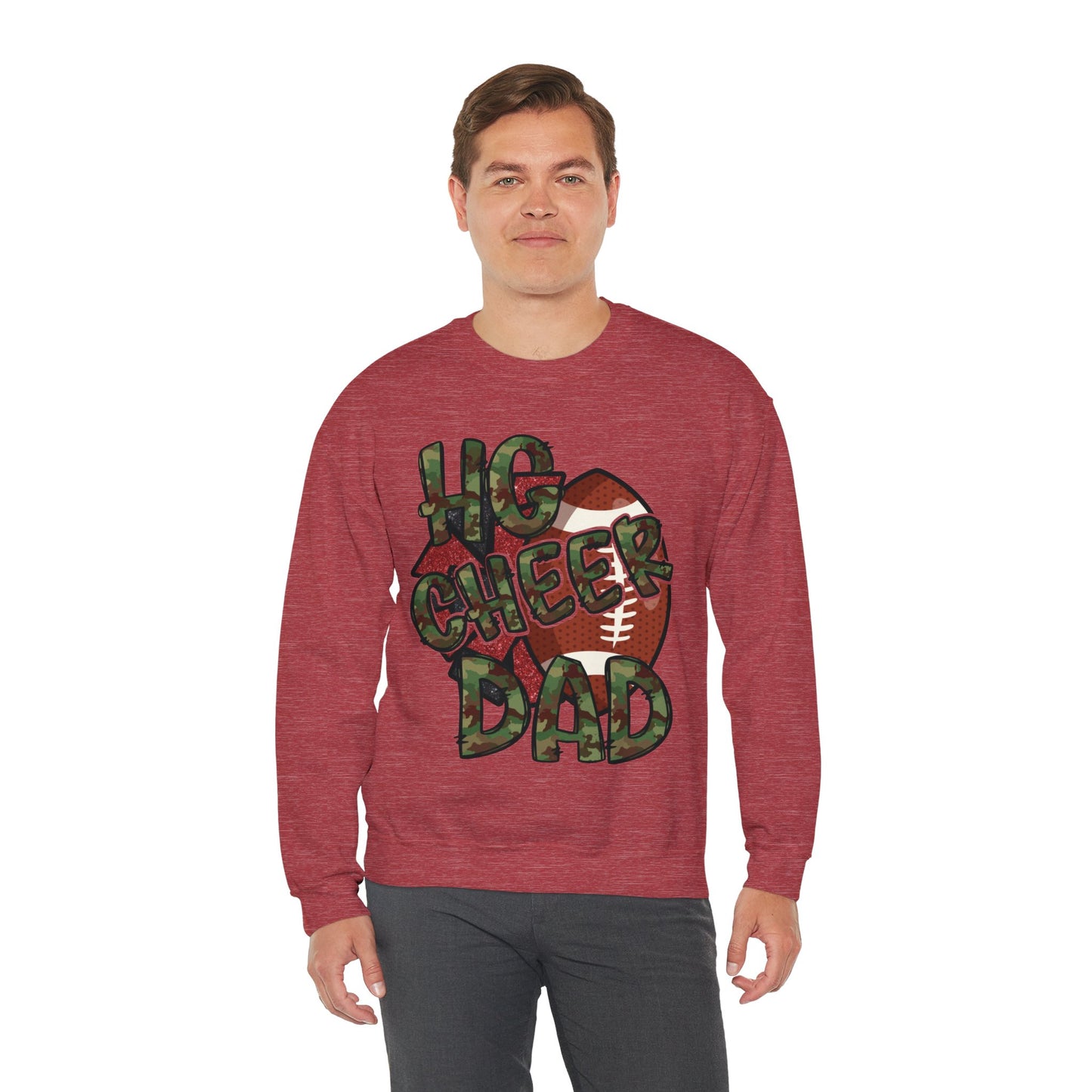 HG Cheer Dad - Unisex Heavy Blend™ Crewneck Sweatshirt
