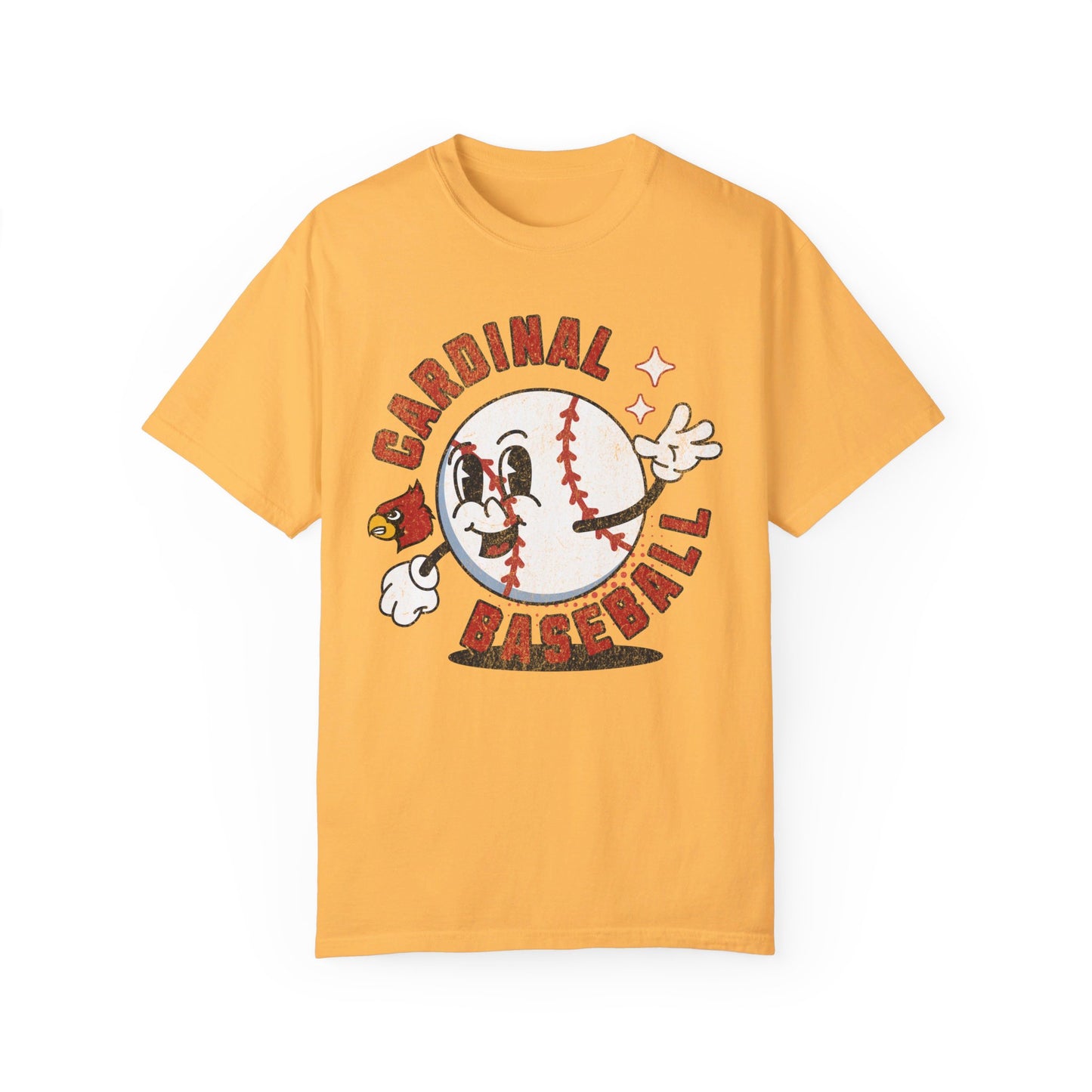 Retro Cardinal Baseball - Comfort Colors T-shirt