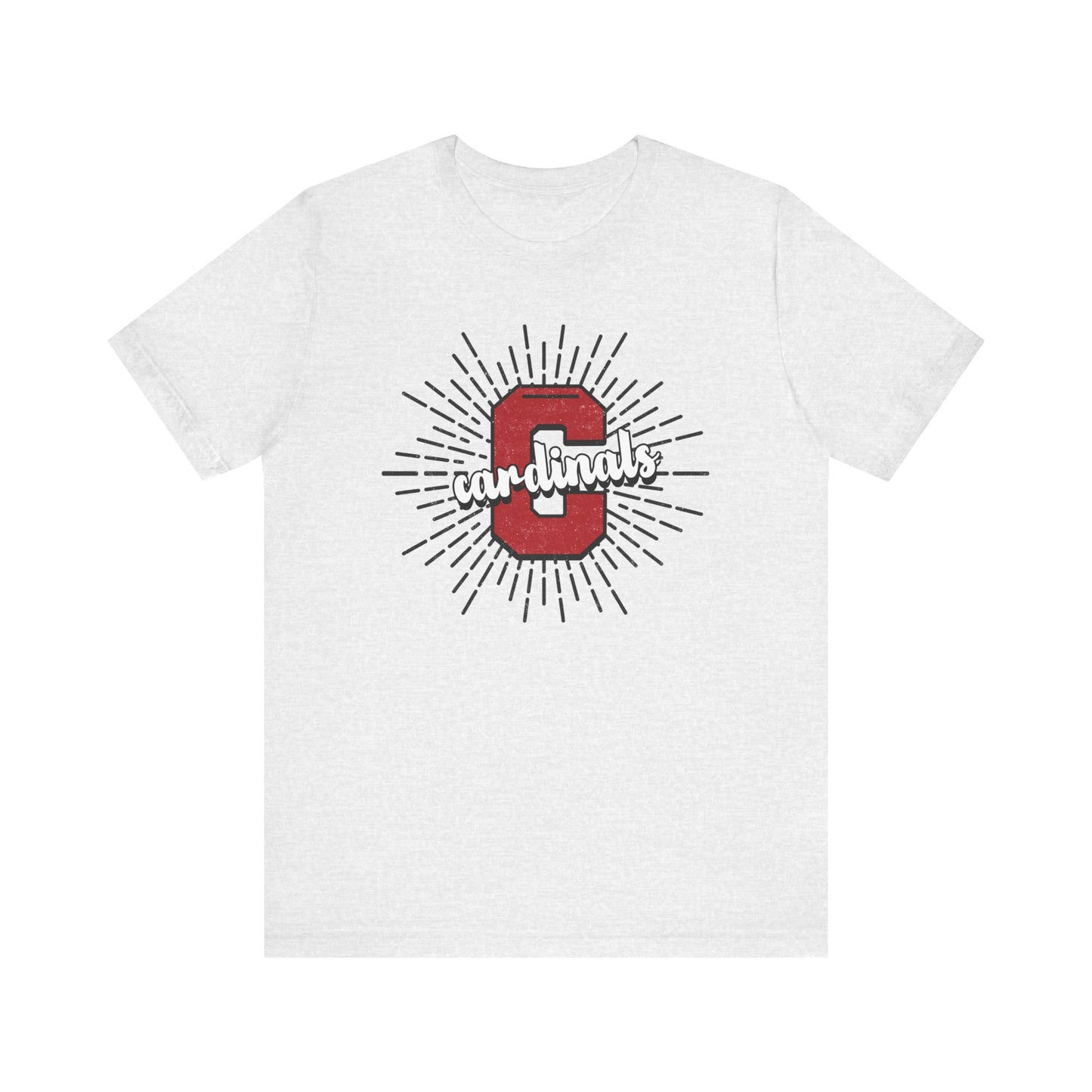 Cardinals Sunburst - Bella + Canvas Short Sleeve Tee