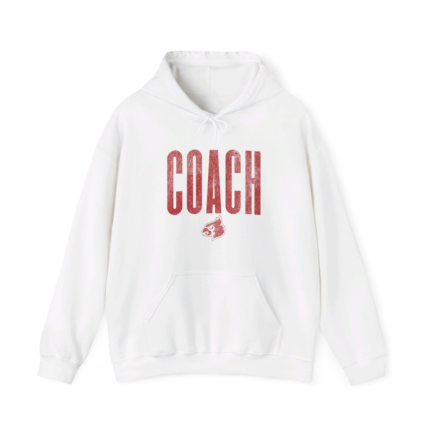 Vintage Cardinal Coach - Unisex Heavy Blend™ Hooded Sweatshirt