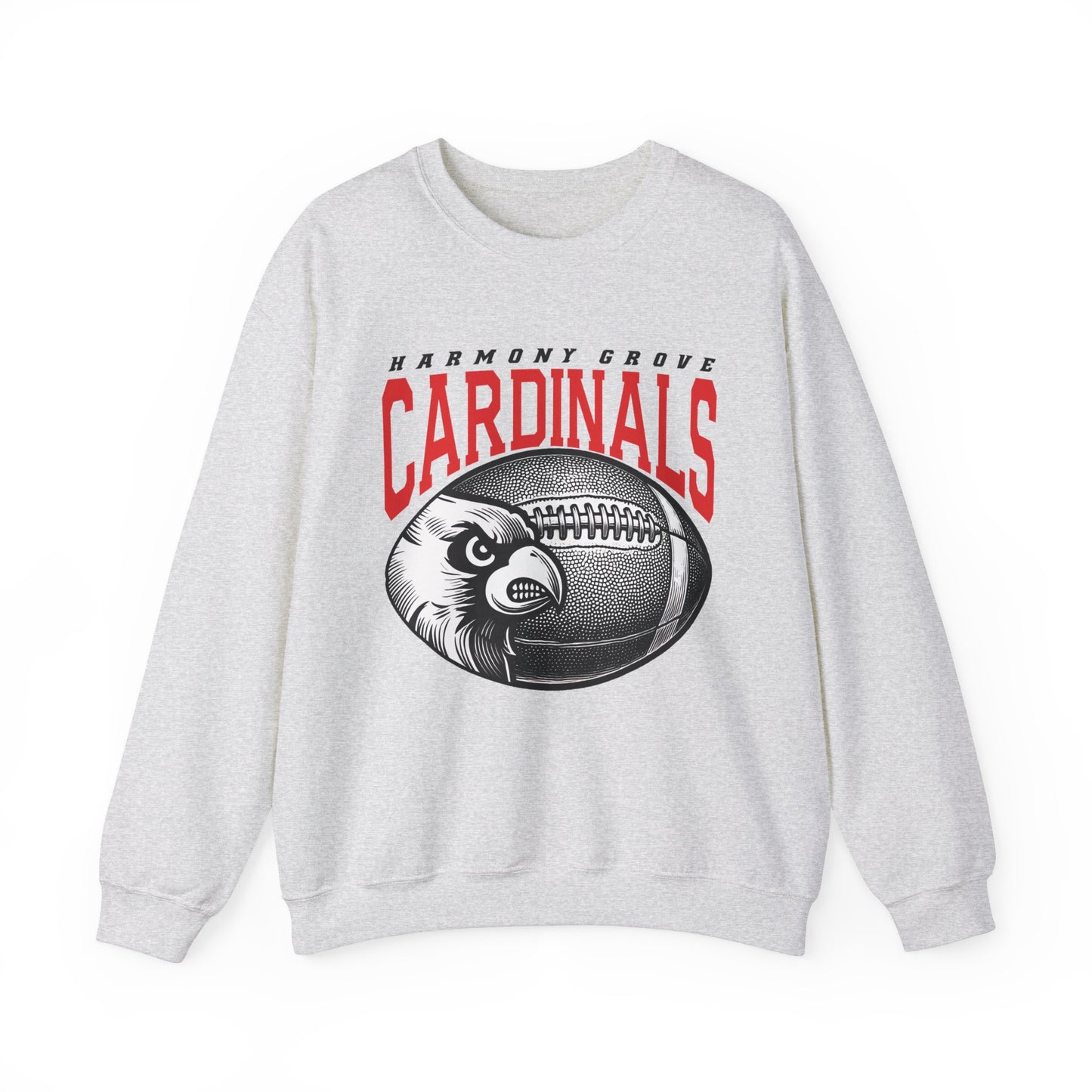 Harmony Grove Cardinals Football Inset - Heavy Blend™ Crewneck Sweatshirt