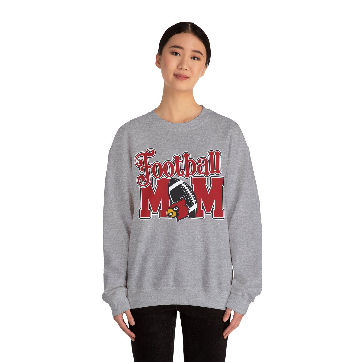 Football Mom Custom Player Name and Number - Unisex Heavy Blend™ Crewneck Sweatshirt