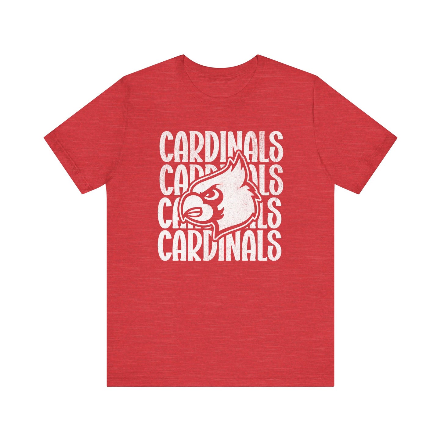 Vintage Cardinal 4 - Bella + Canvas Short Sleeve Tee