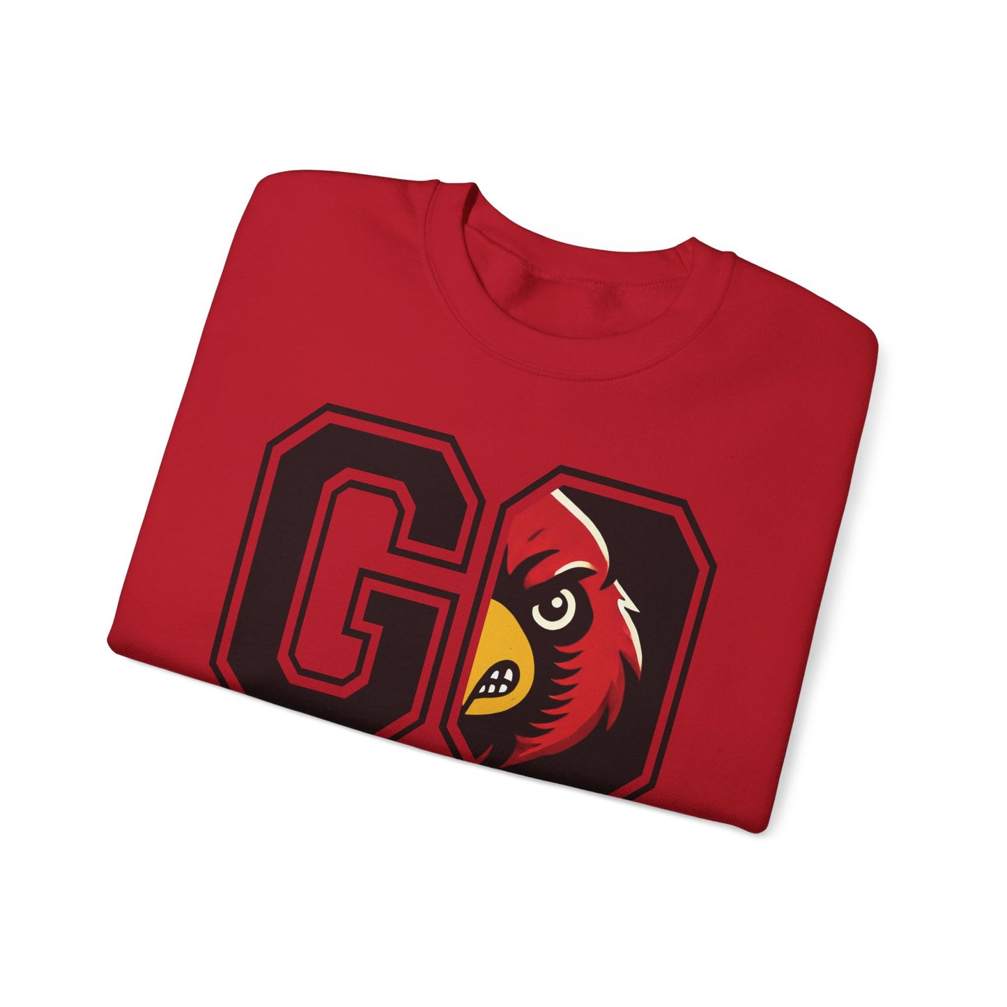 Go Cardinals Red - Unisex Heavy Blend™ Crewneck Sweatshirt