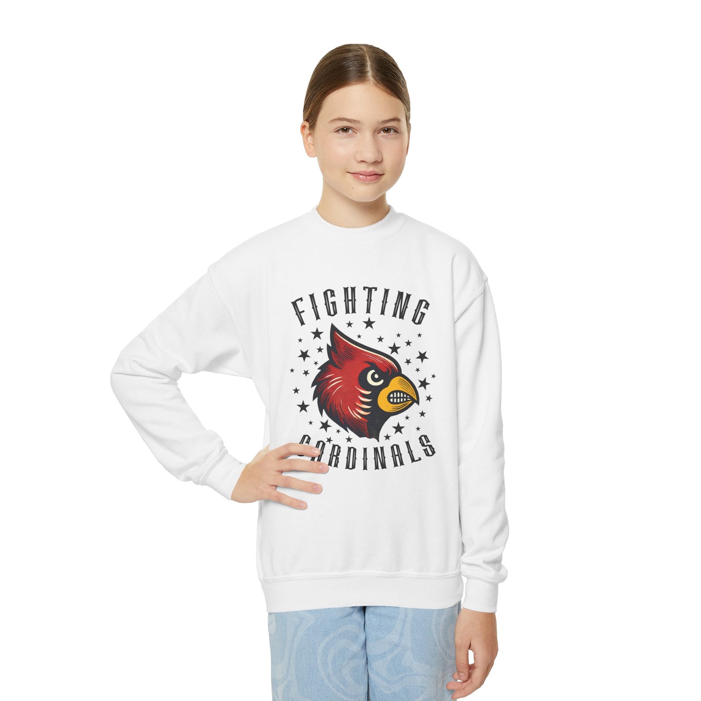 Fighting Cardinals - Youth Crew Sweatshirt