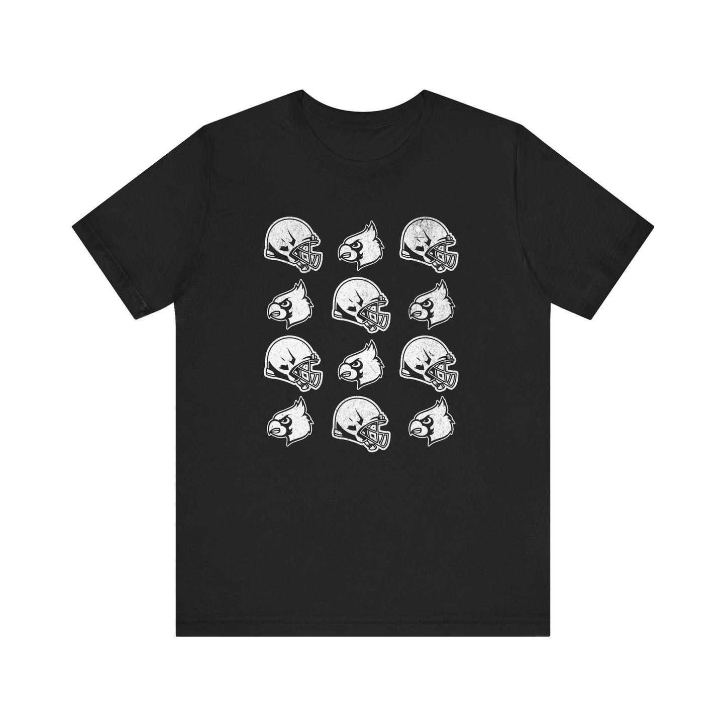 Vintage Helmets and Cardinals - Bella + Canvas Short Sleeve Tee