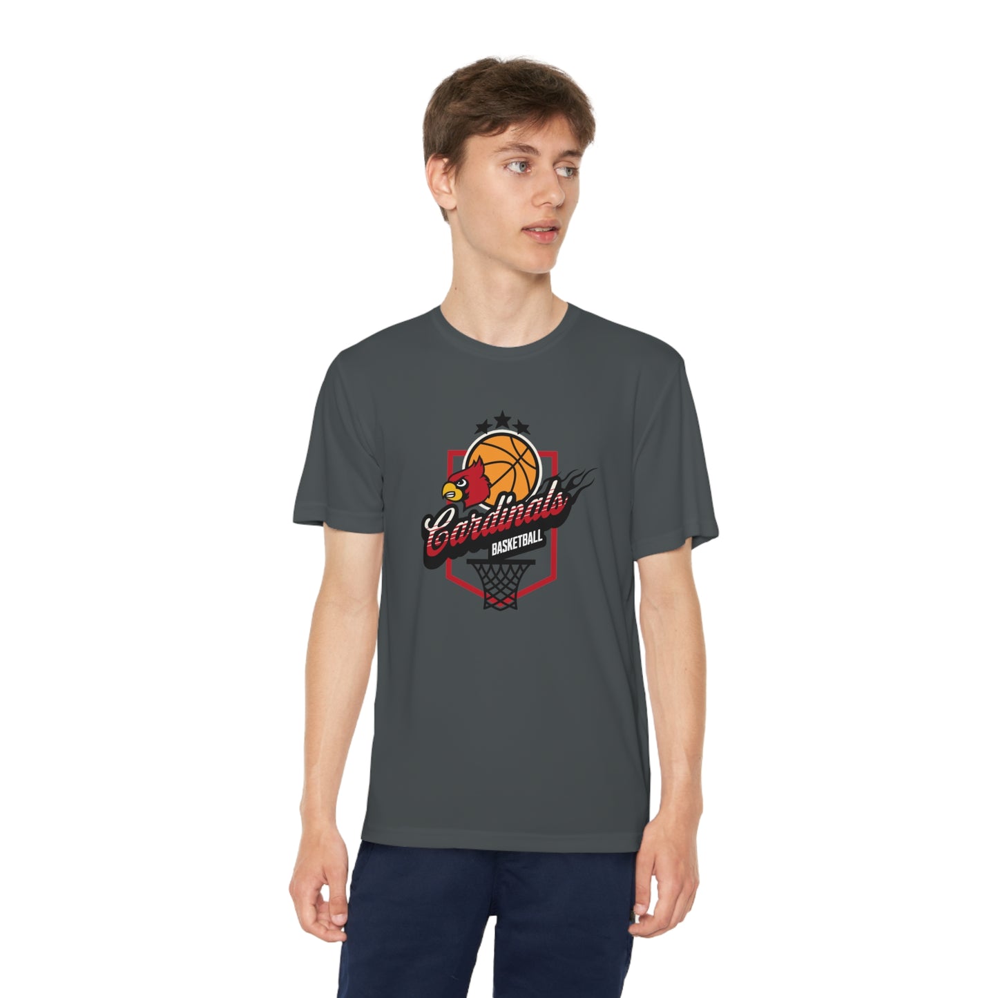 Cardinals Basketball - Youth Sport-Tek® Competitor™ Tee
