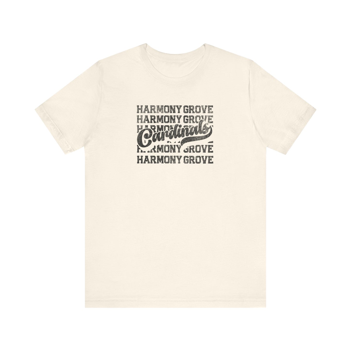 Vintage Harmony Grove Cardinals - Bella + Canvas Short Sleeve Tee