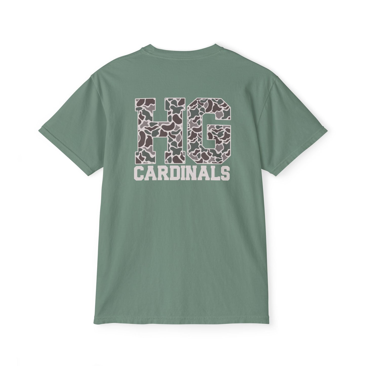 Unisex Pocket T-Shirt Cardinal + HG - Comfort Colors Tshirt
