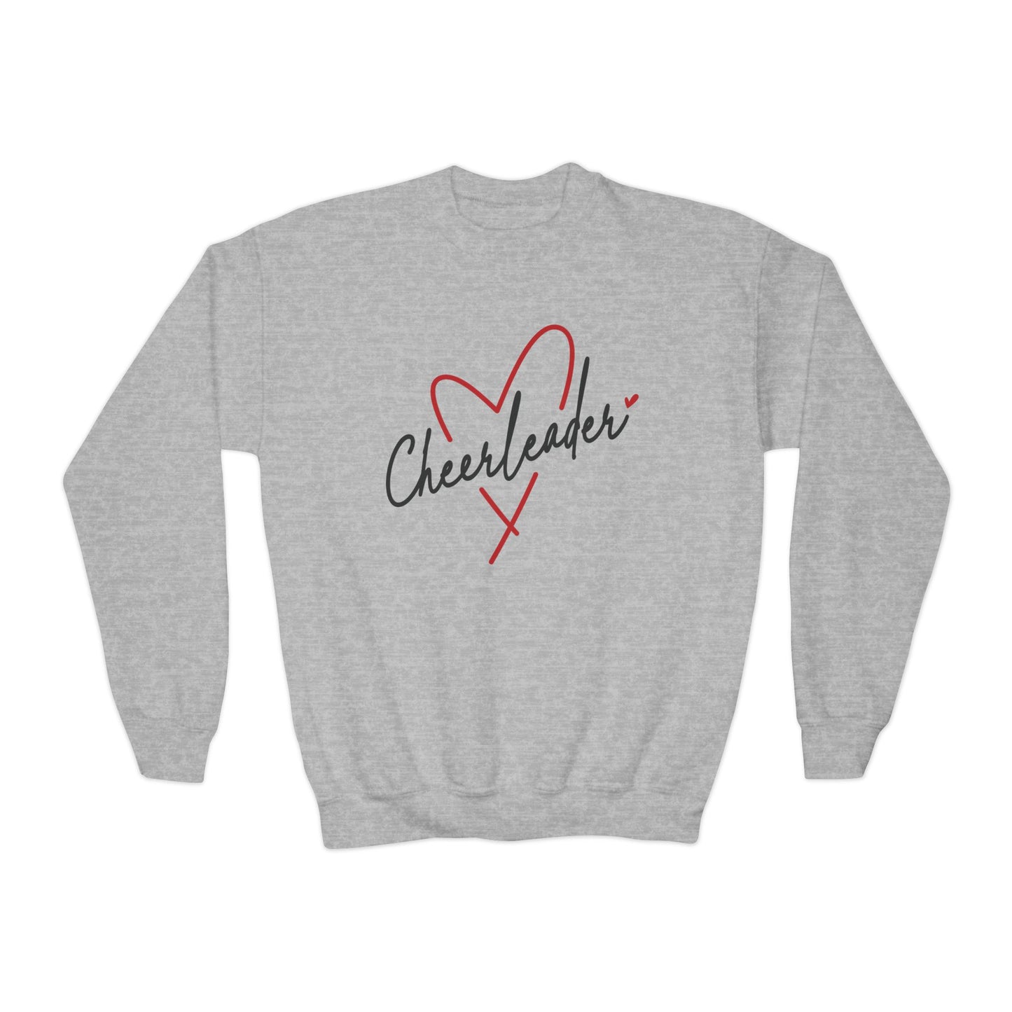 Cheerleader Heart - Youth Crew Sweatshirt